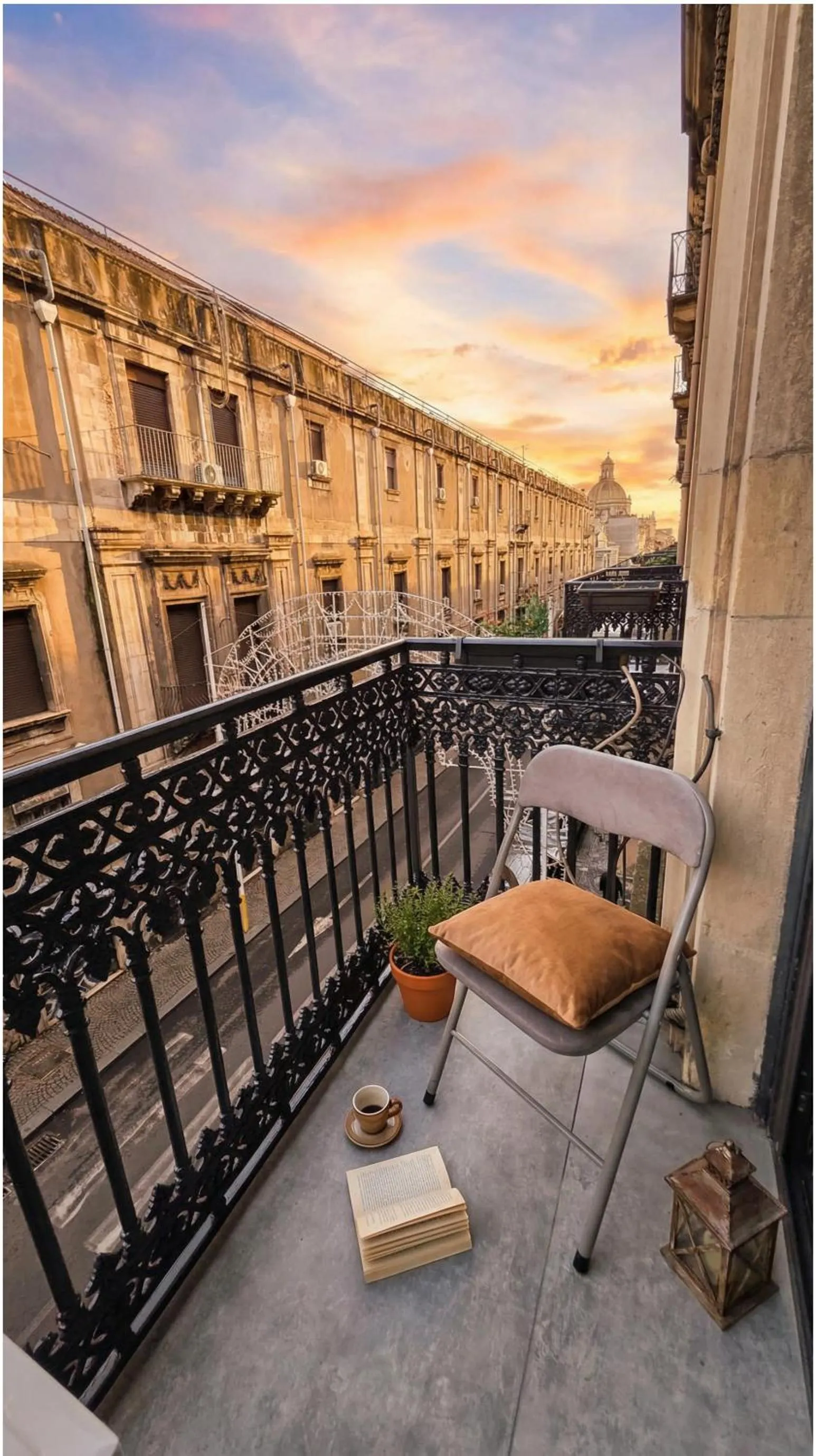 Balcony/Terrace in Palazzo Bruca Catania