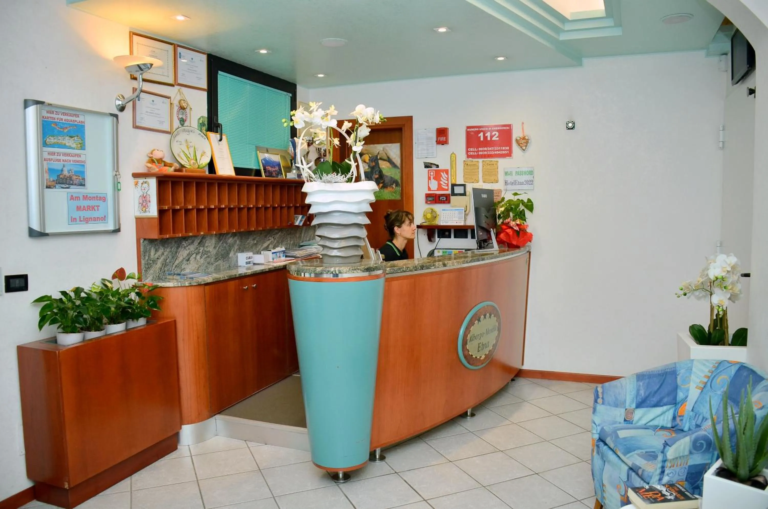 Lobby or reception in Hotel Etna