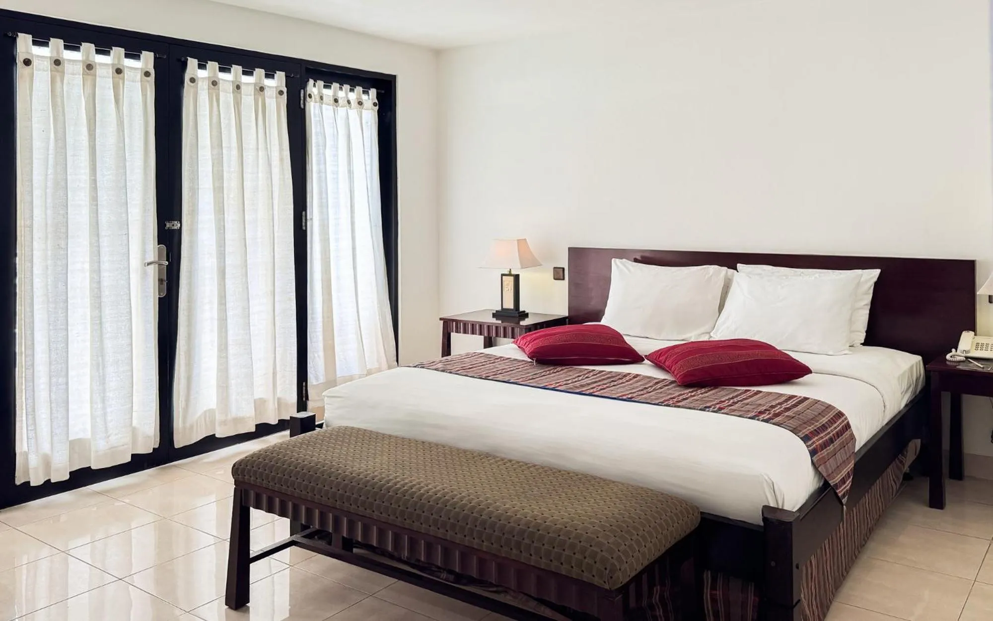 Bed in Legong Keraton Beach Hotel