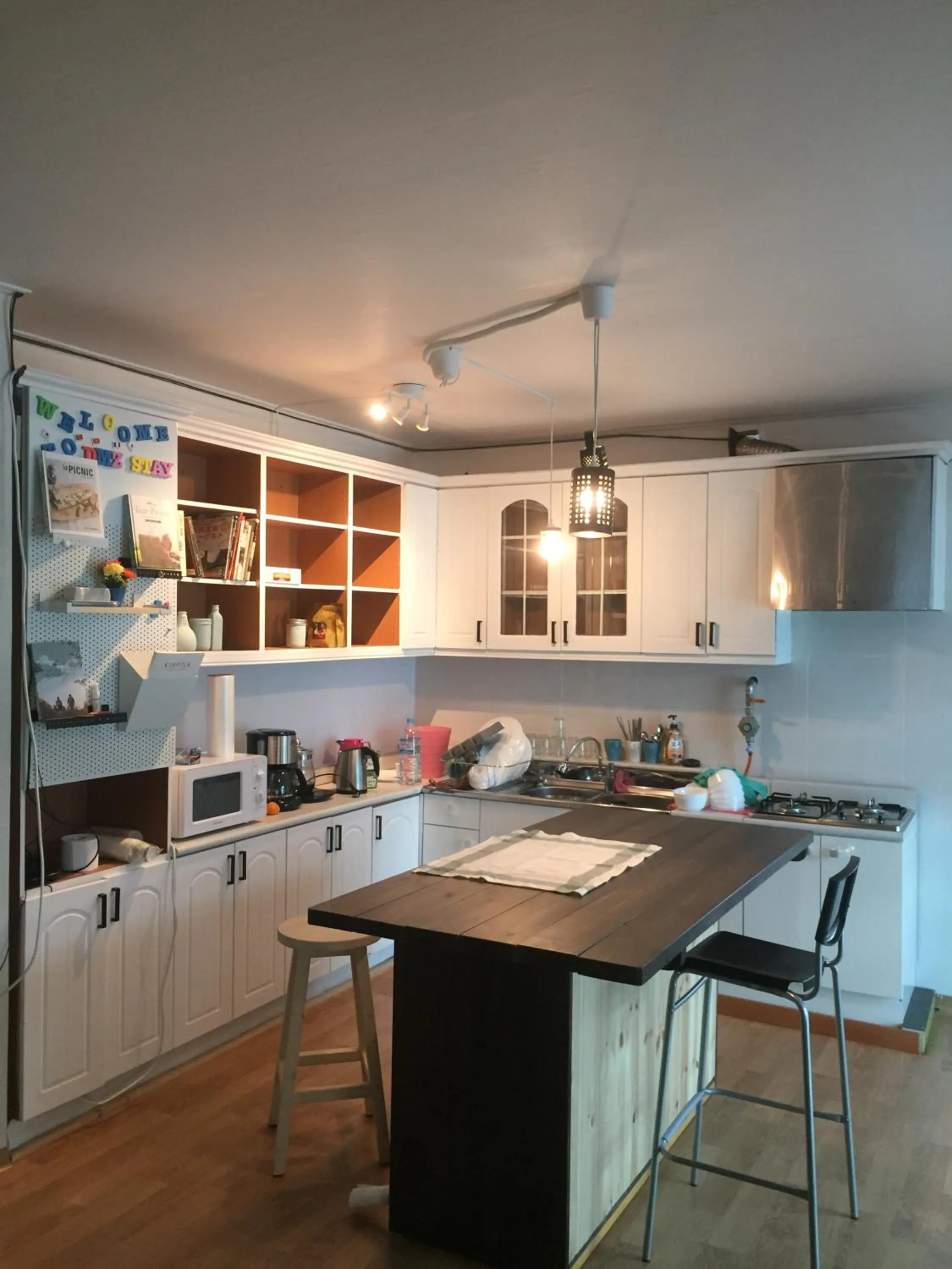 Communal kitchen in The Guesthouse DMZ Stay