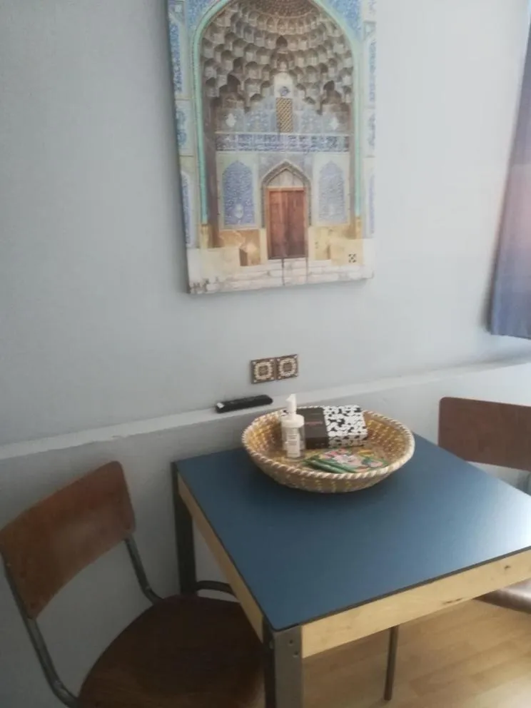 Seating area in Simplon Hostel