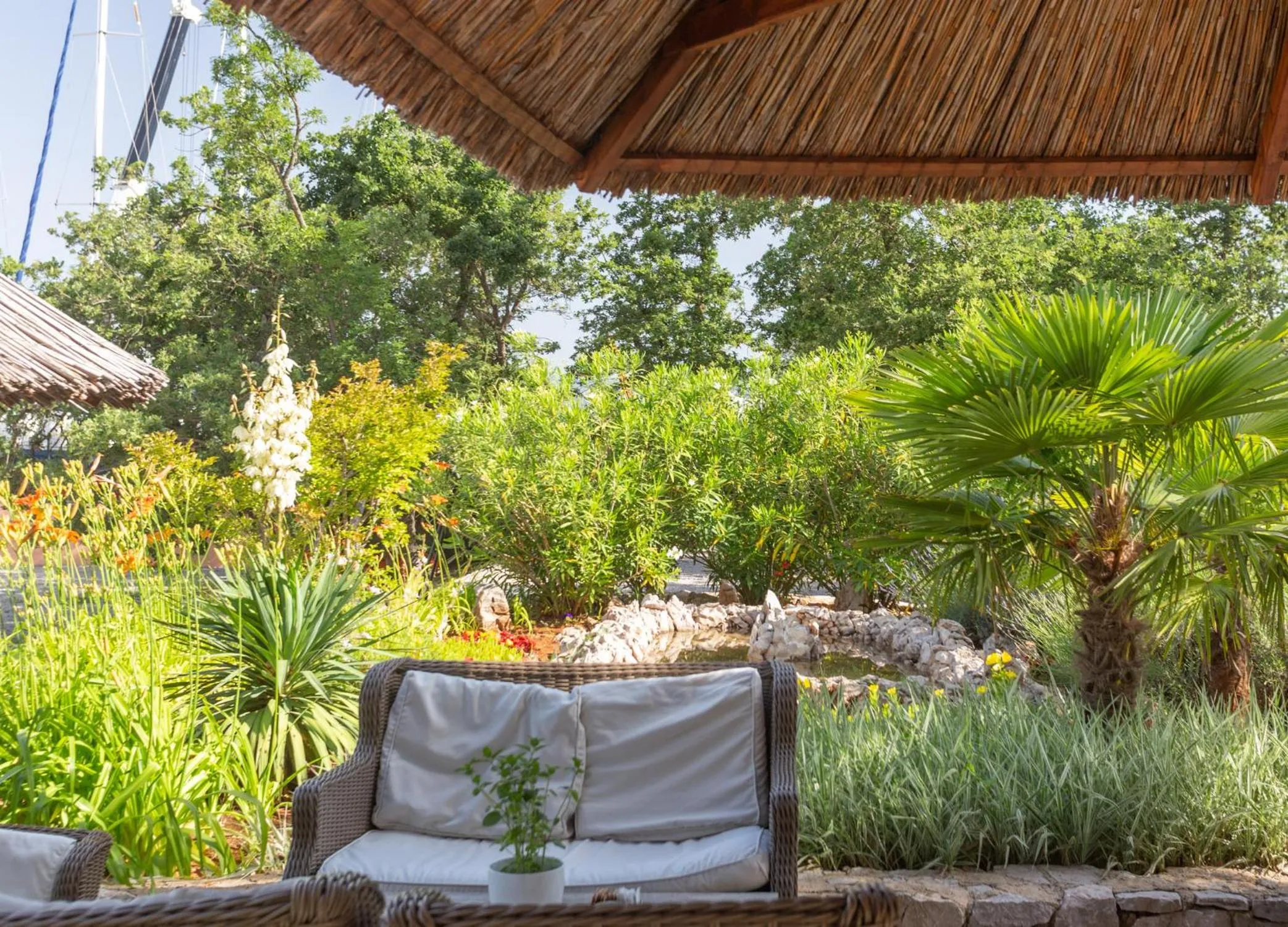 Garden view in Krk Mobile Homes