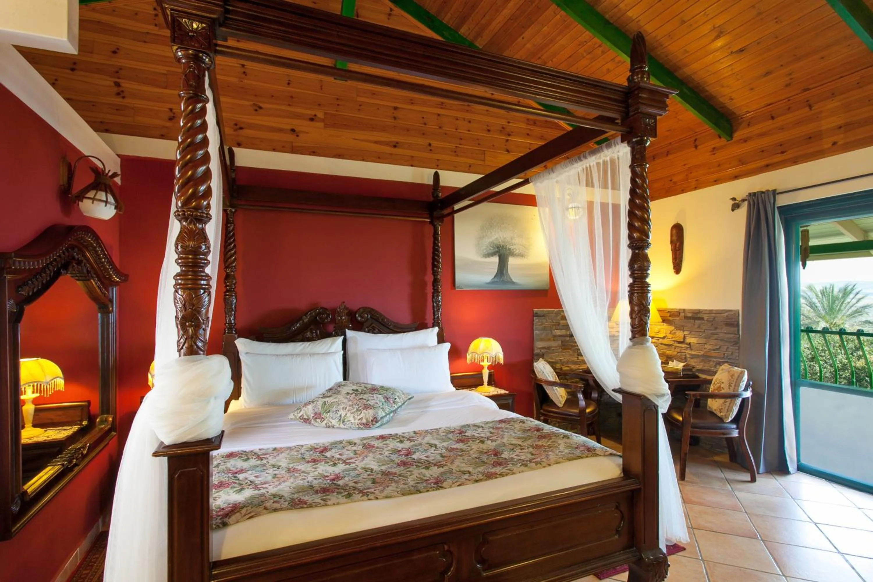 Bed in Out of Africa Resort