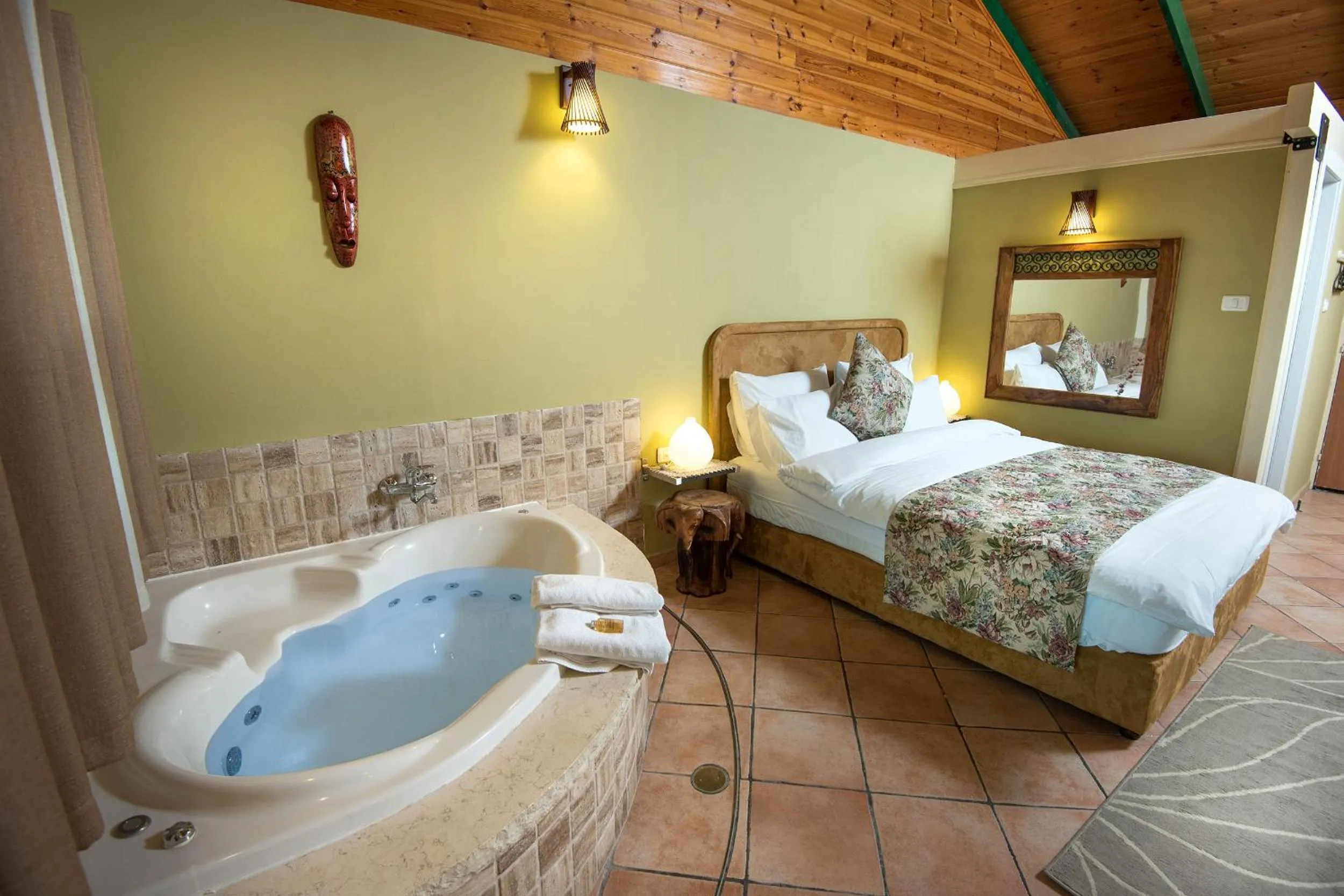 Living room, Bed in Out of Africa Resort