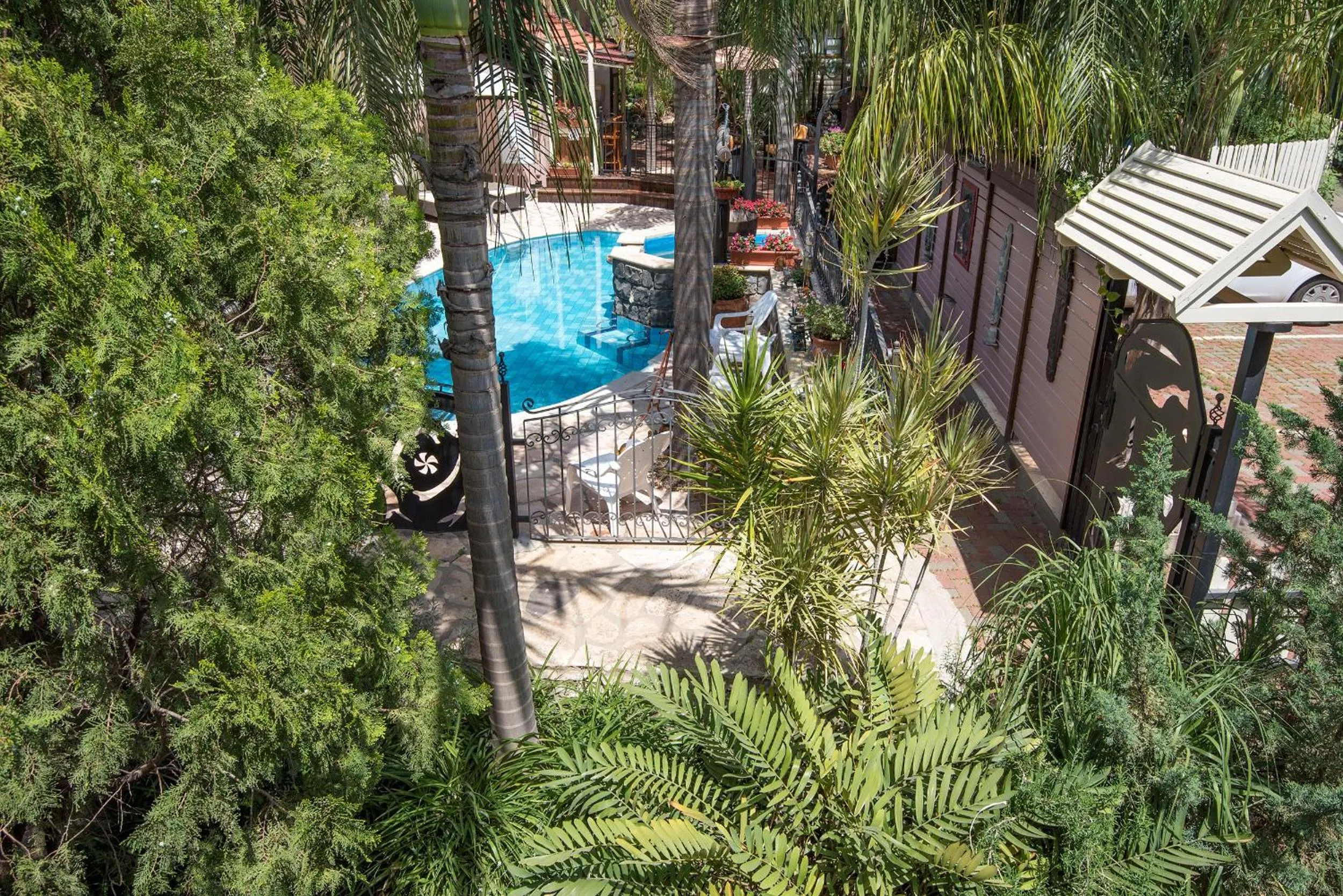 Pool view in Out of Africa Resort