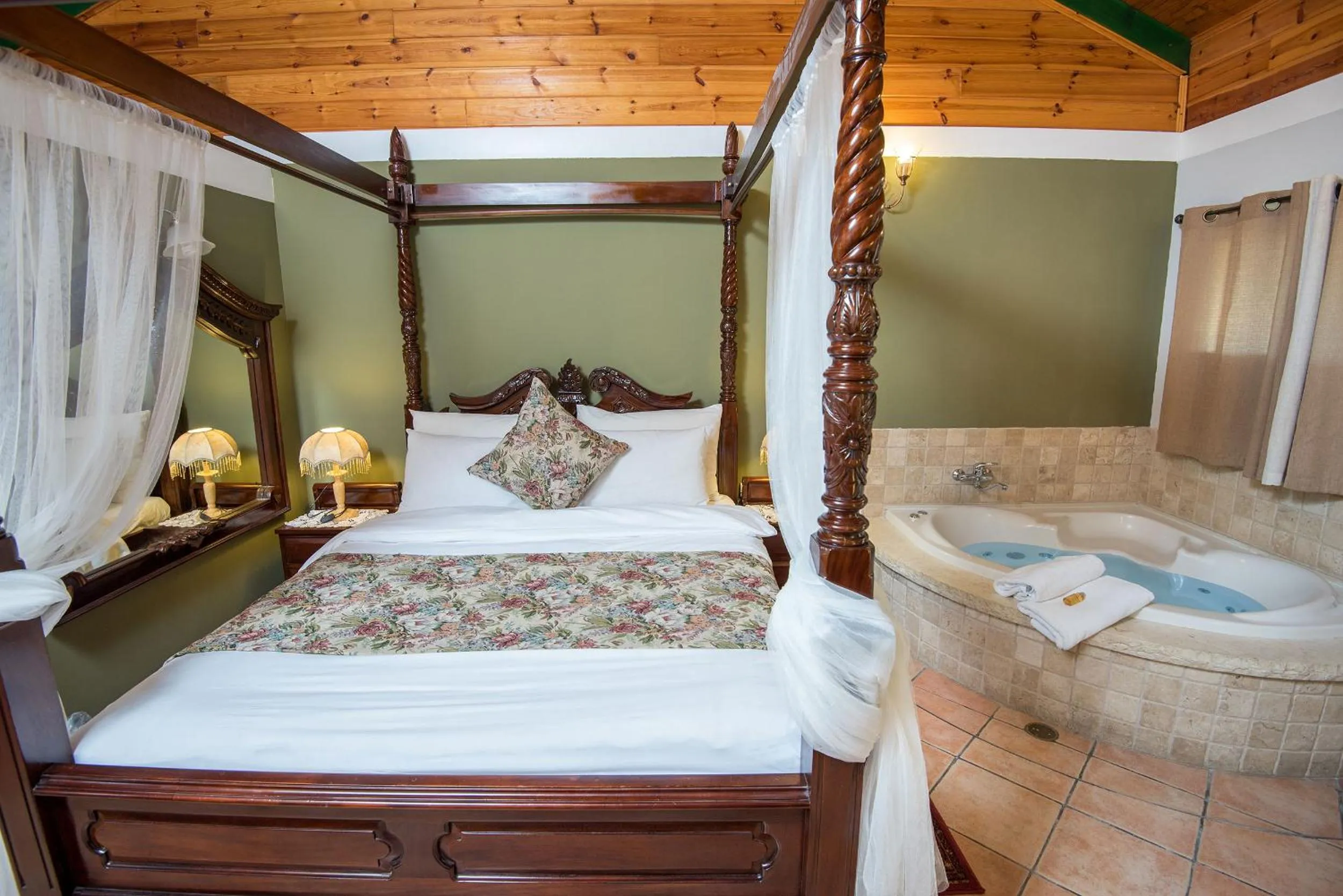 Bed in Out of Africa Resort