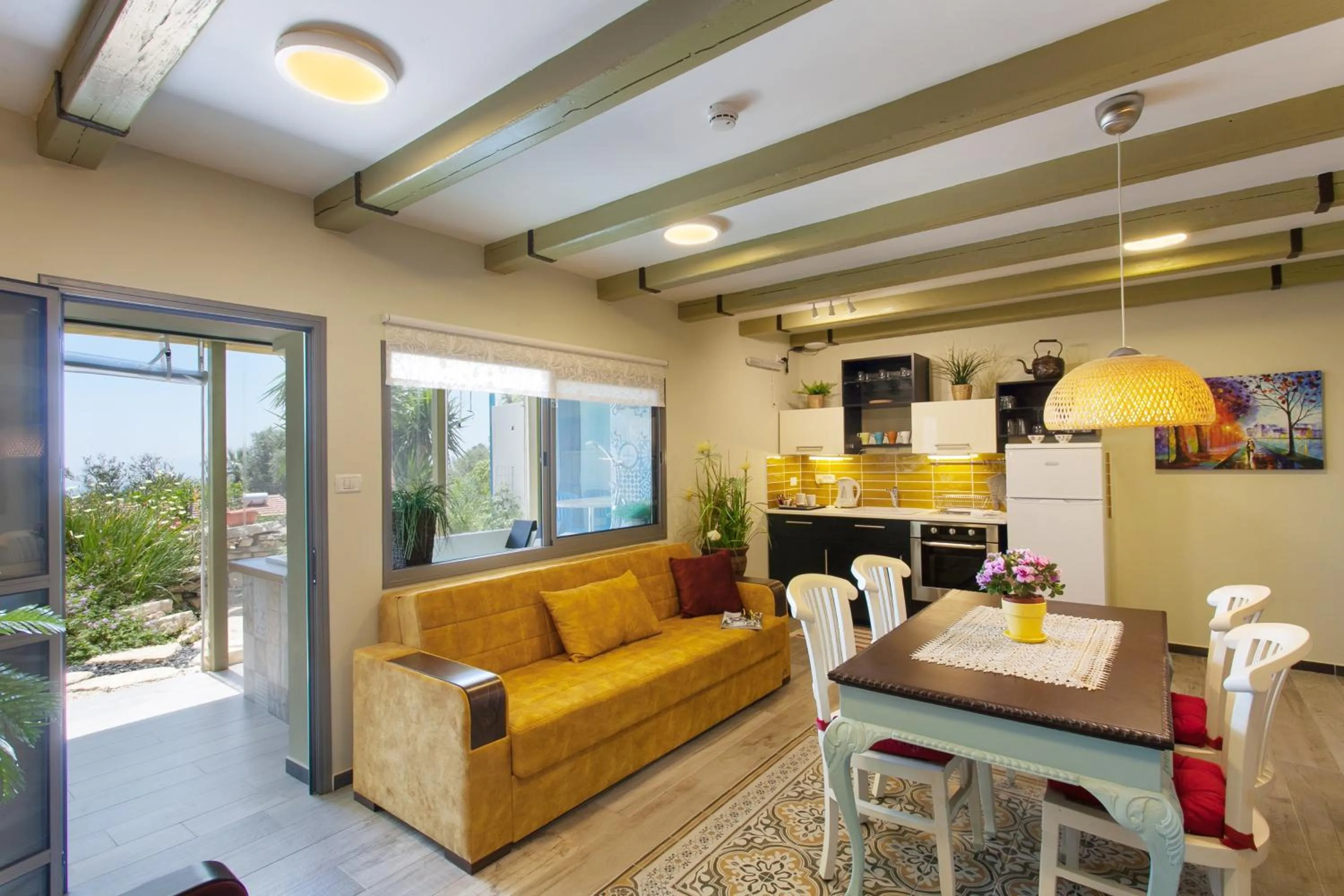 Inner courtyard view in Out of Africa Resort