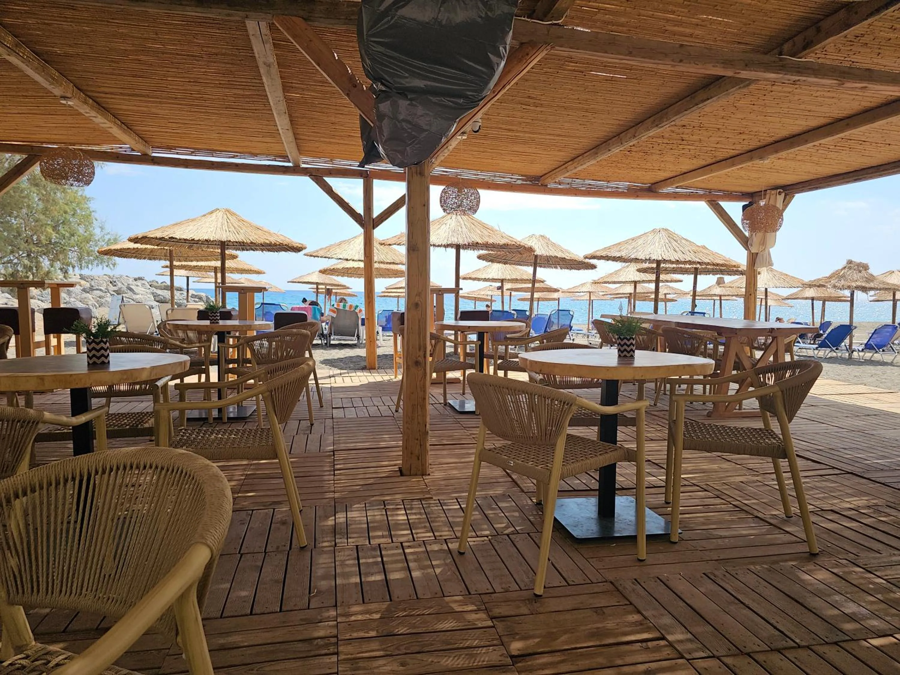 Patio in Ariadni Hotel Arvi by Estia
