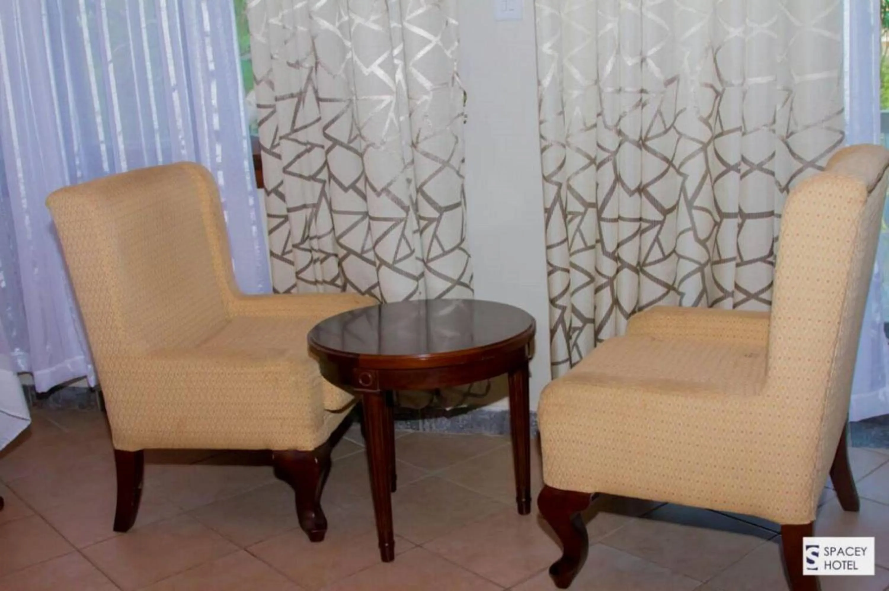 Seating Area in Serene Hotel