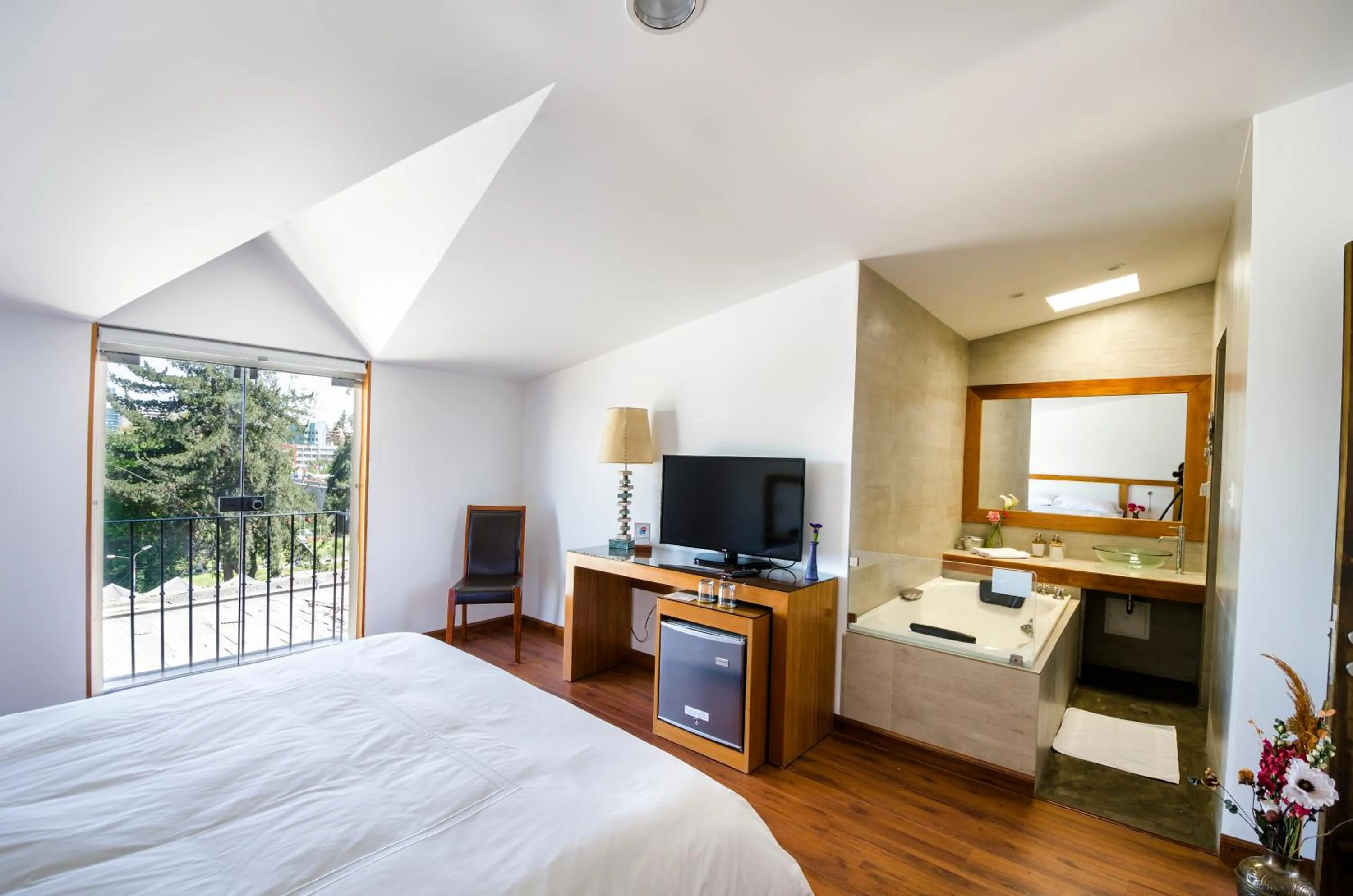 Bed in La Hostería Boutique Hotel