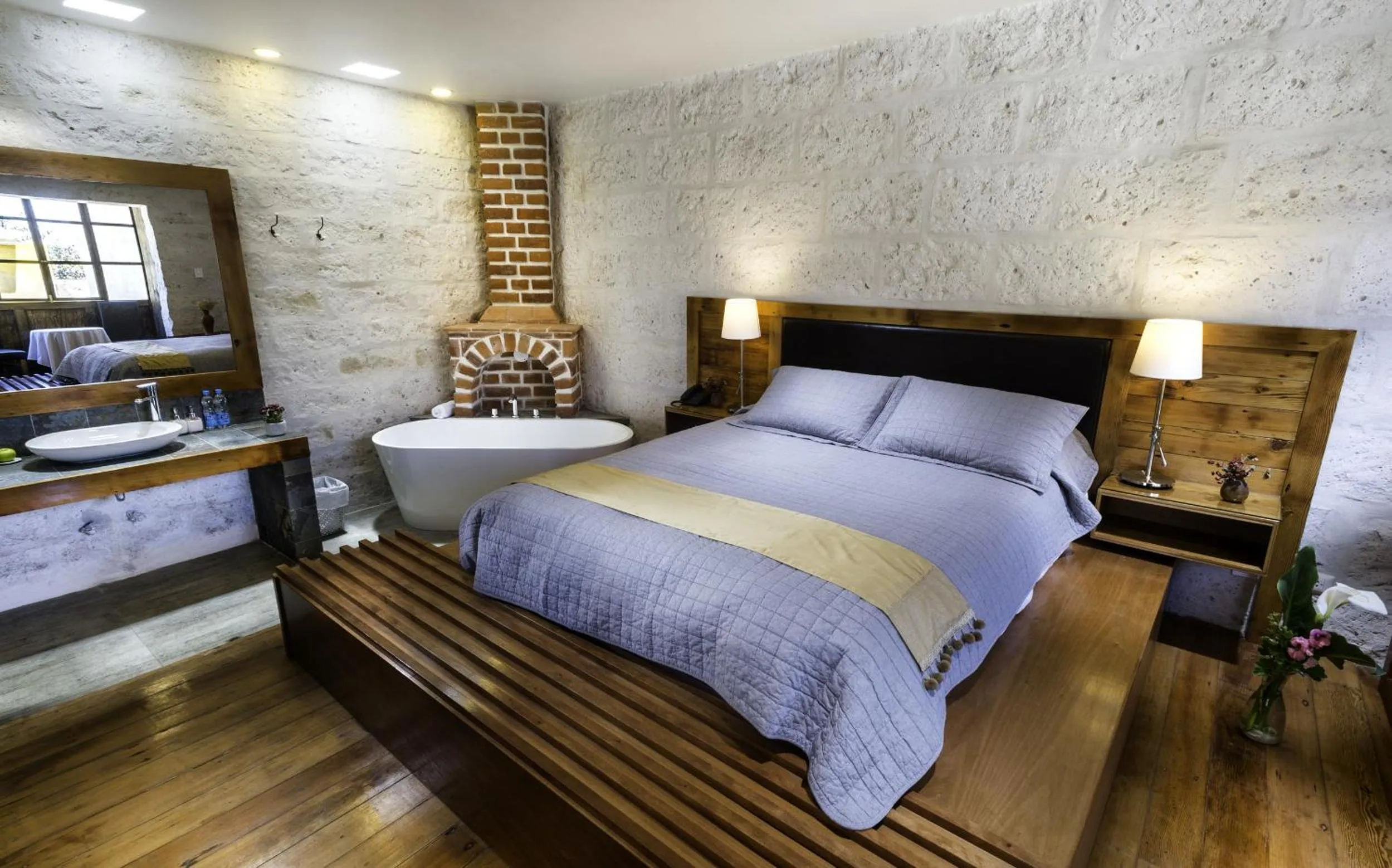 Bed in La Hostería Boutique Hotel