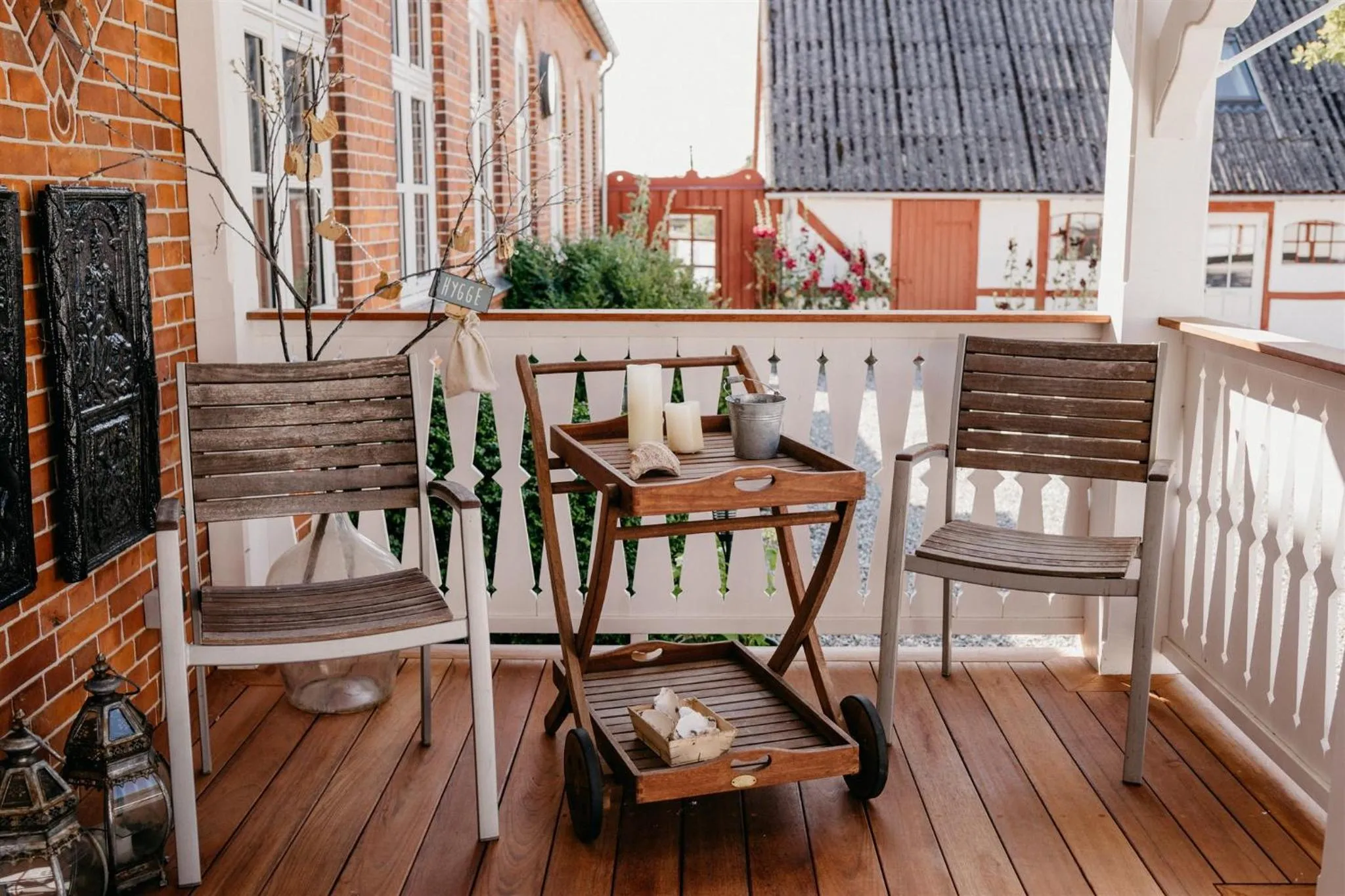 Patio in Jungshoved Præstegård B&B