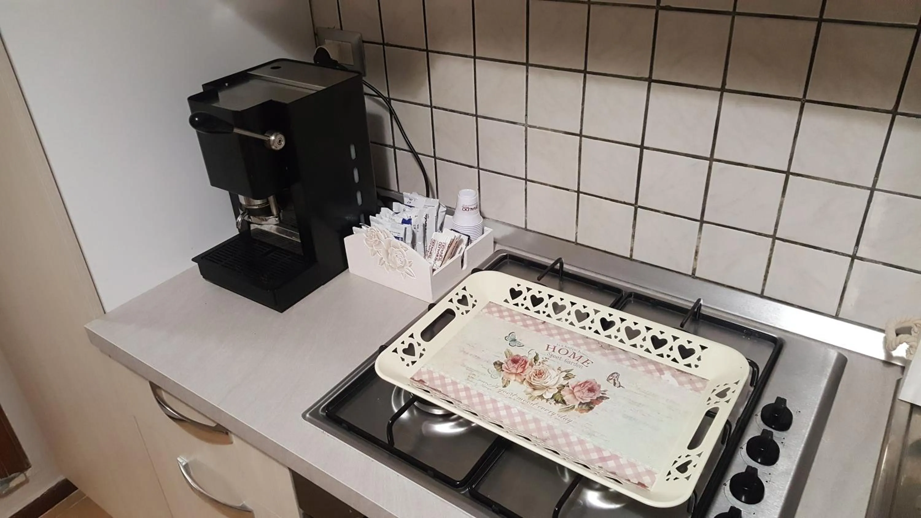 Coffee/tea facilities in B&B Casa William