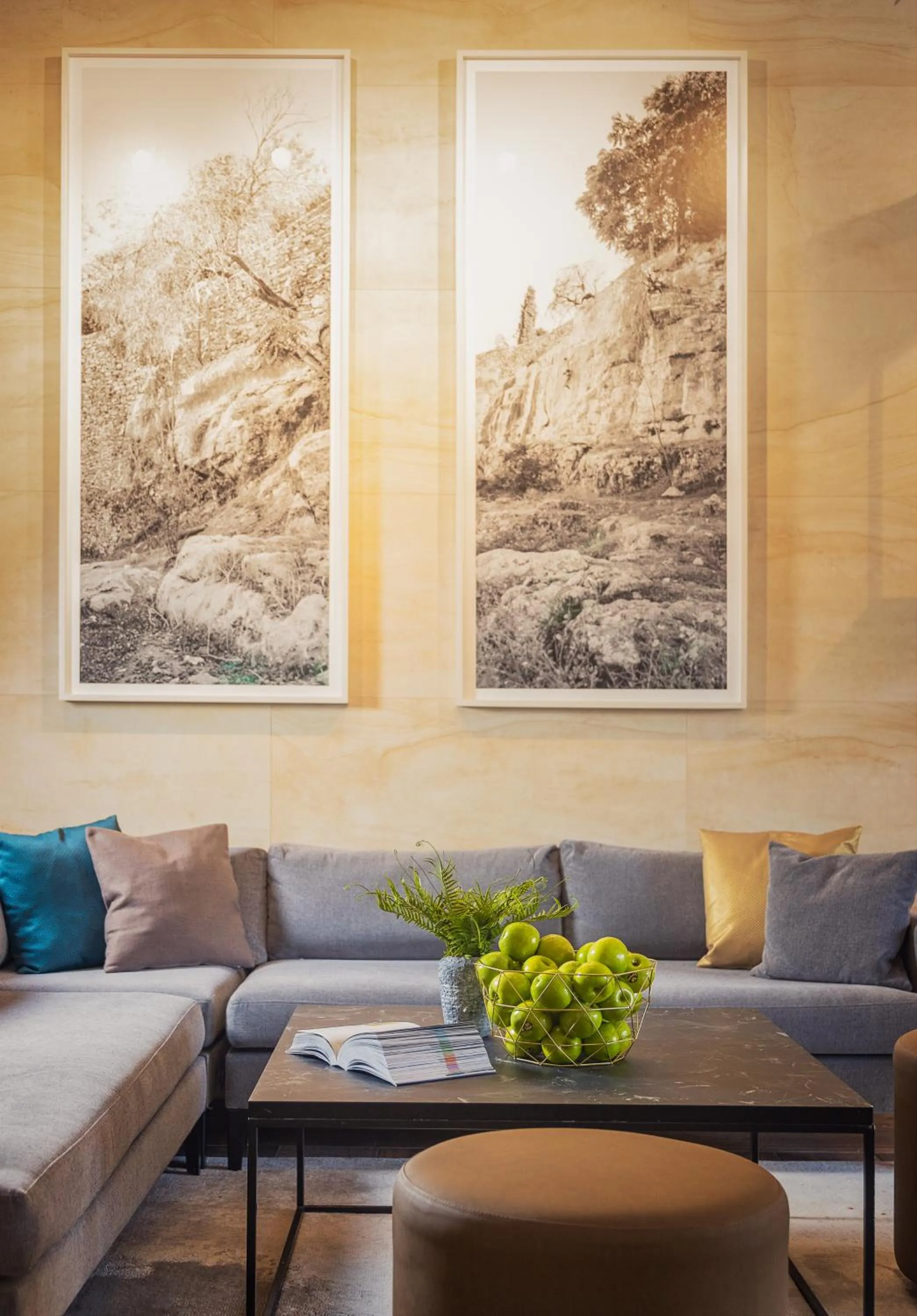 Seating area in Cassia Hotel Jerusalem