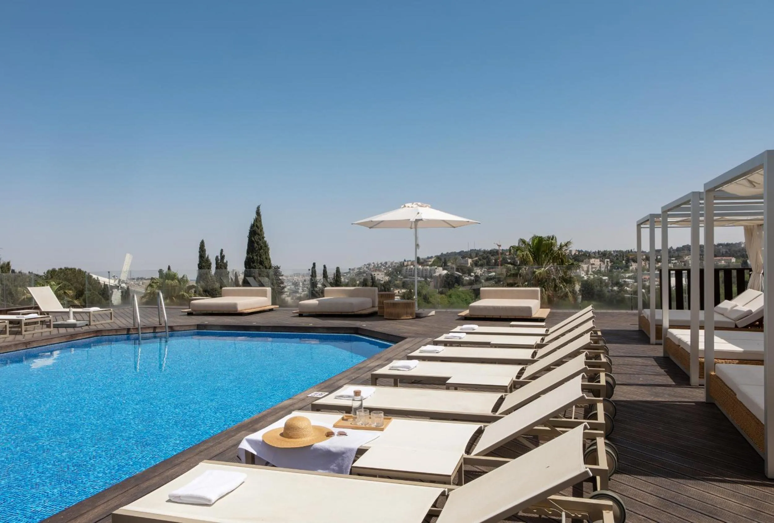 Swimming pool in Cassia Hotel Jerusalem