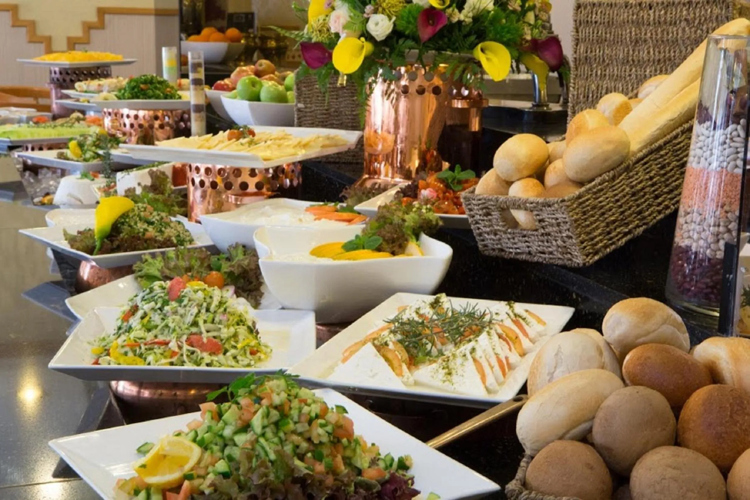 Buffet breakfast in Cassia Hotel Jerusalem