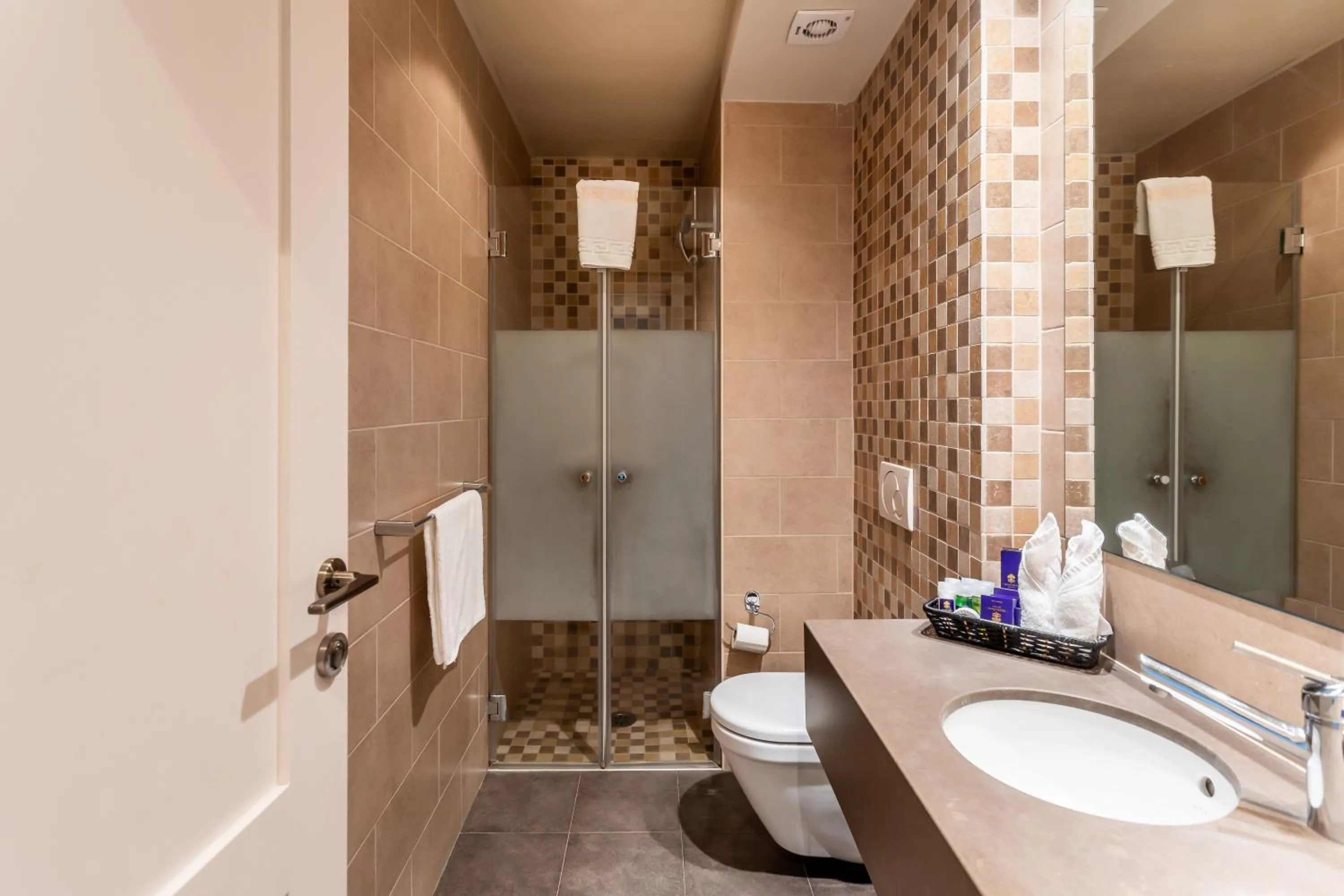 Bathroom in Notre Dame of Jerusalem Center