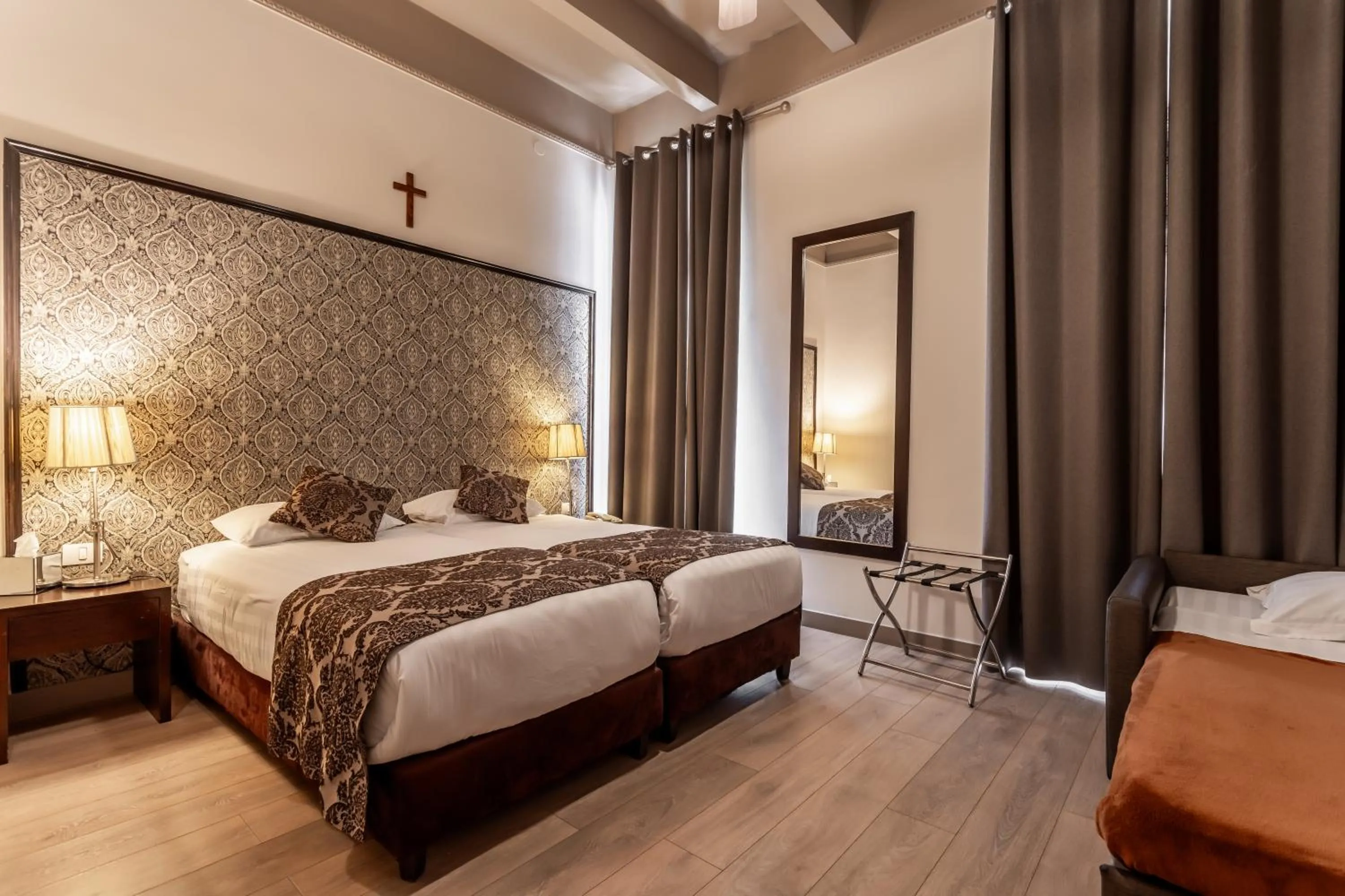 Bed in Notre Dame of Jerusalem Center