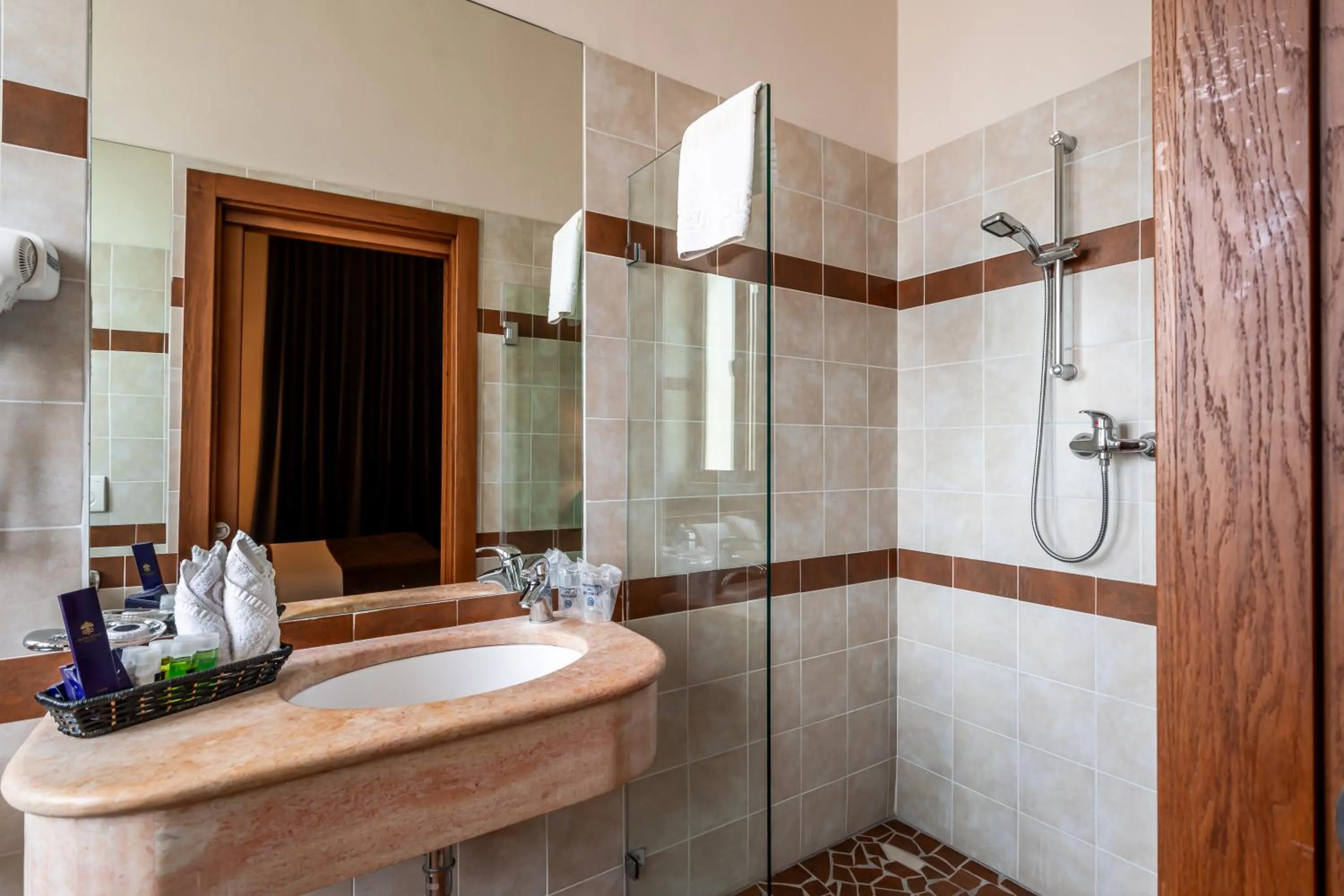 Bathroom in Notre Dame of Jerusalem Center