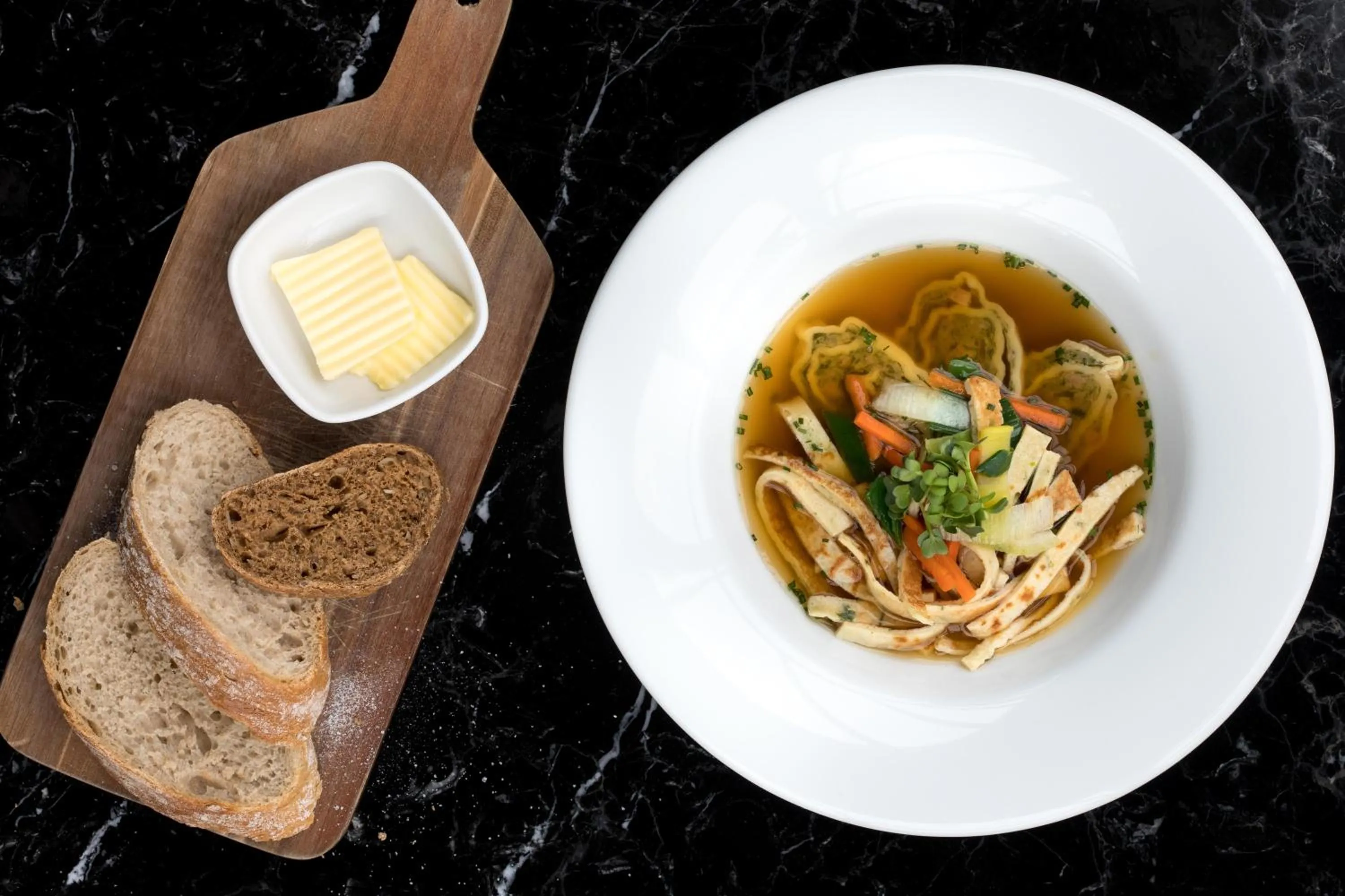 Food close-up in Wyndham Stuttgart Airport Messe