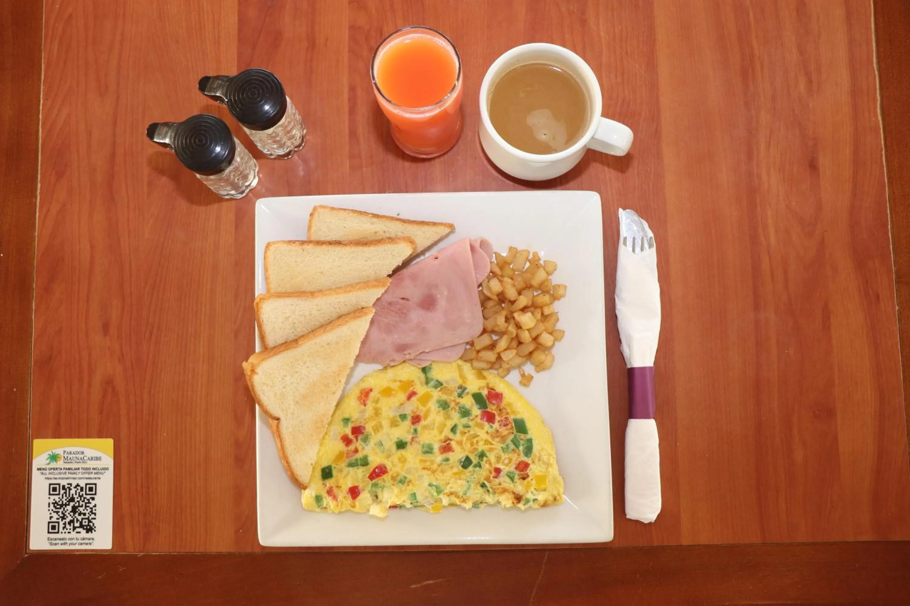 Breakfast in Parador Maunacaribe - Maunabo