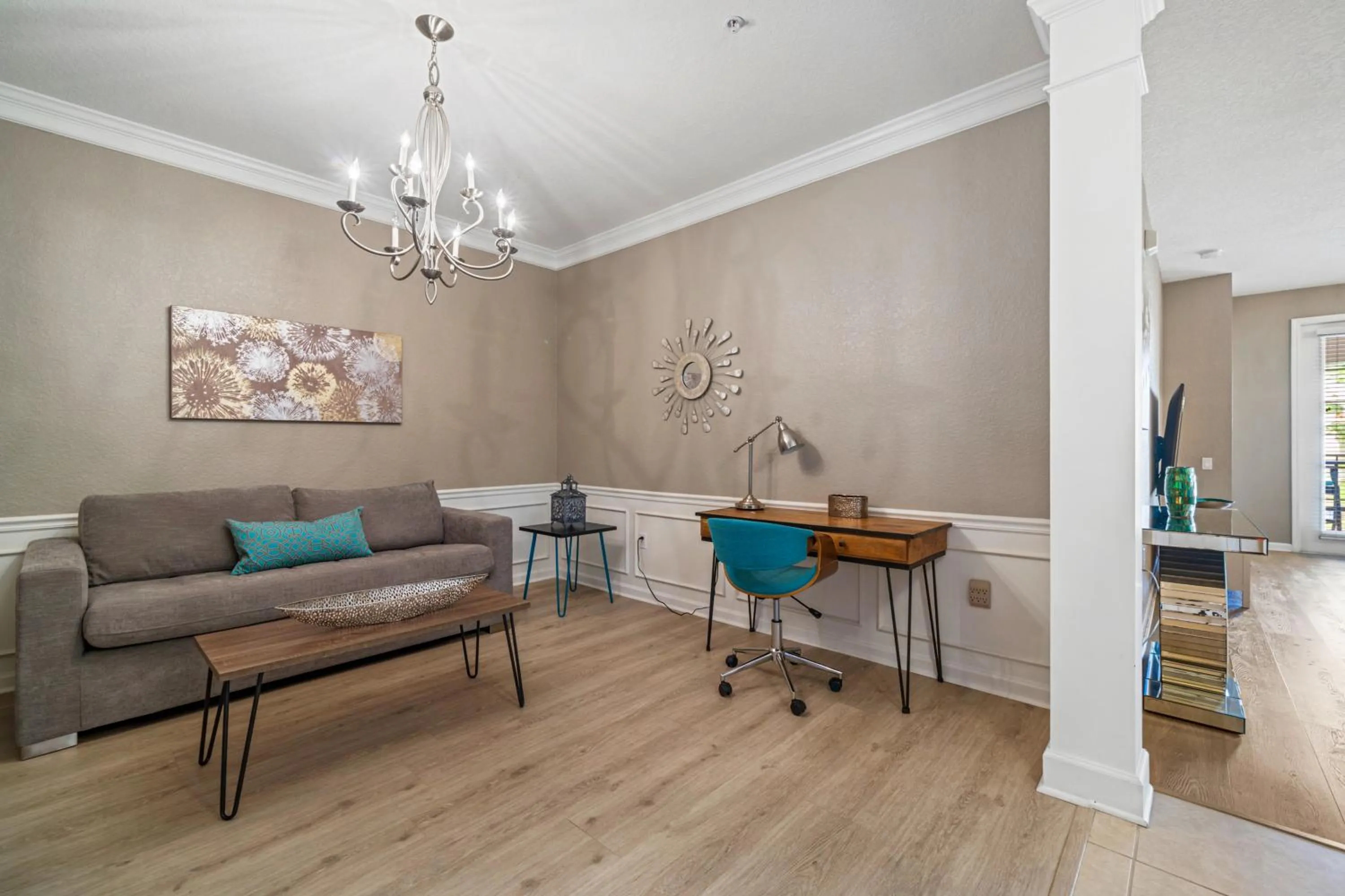 Living room in Orlando Resort Rentals at Universal Boulevard