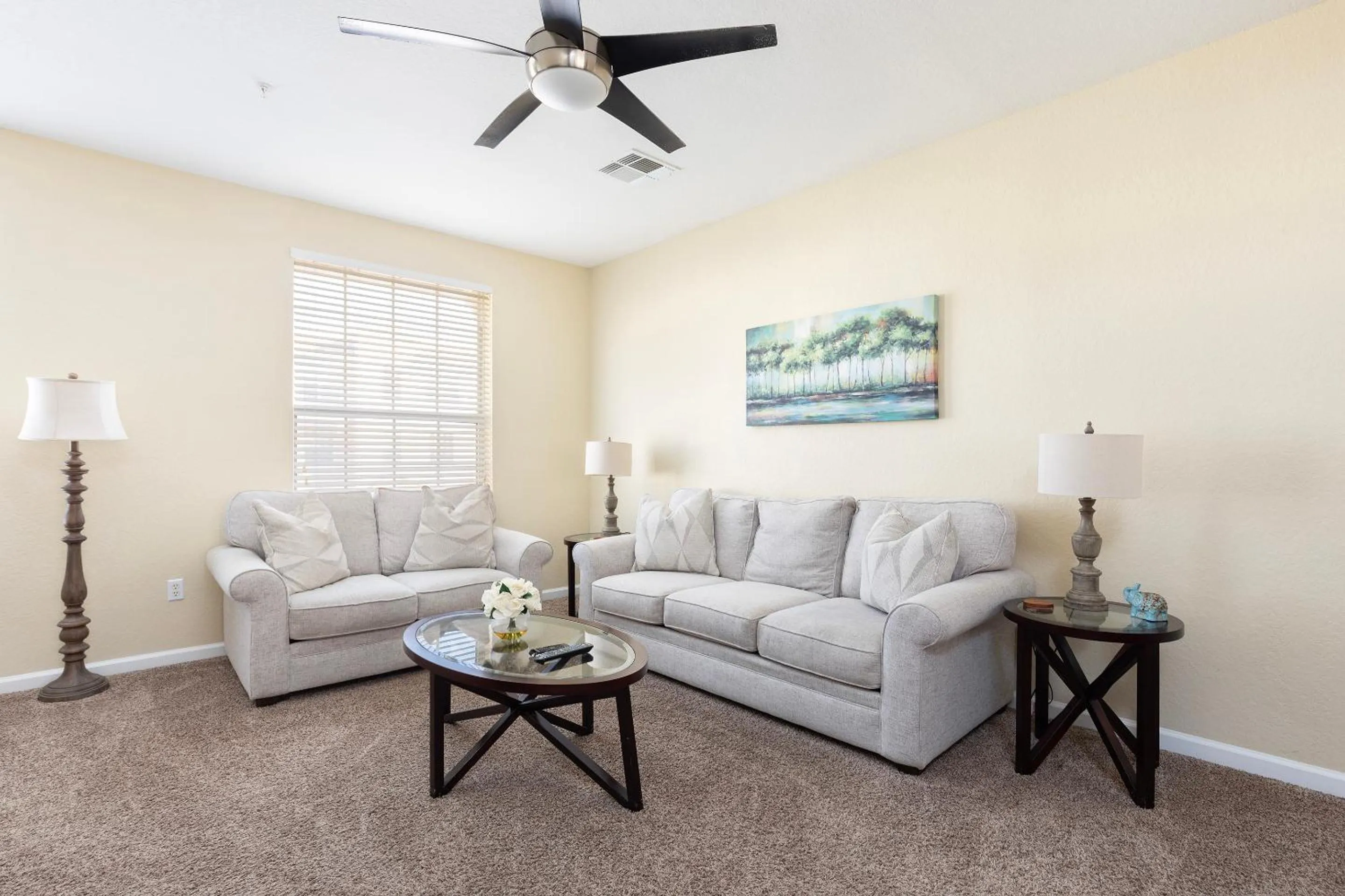 Living room in Orlando Resort Rentals at Universal Boulevard