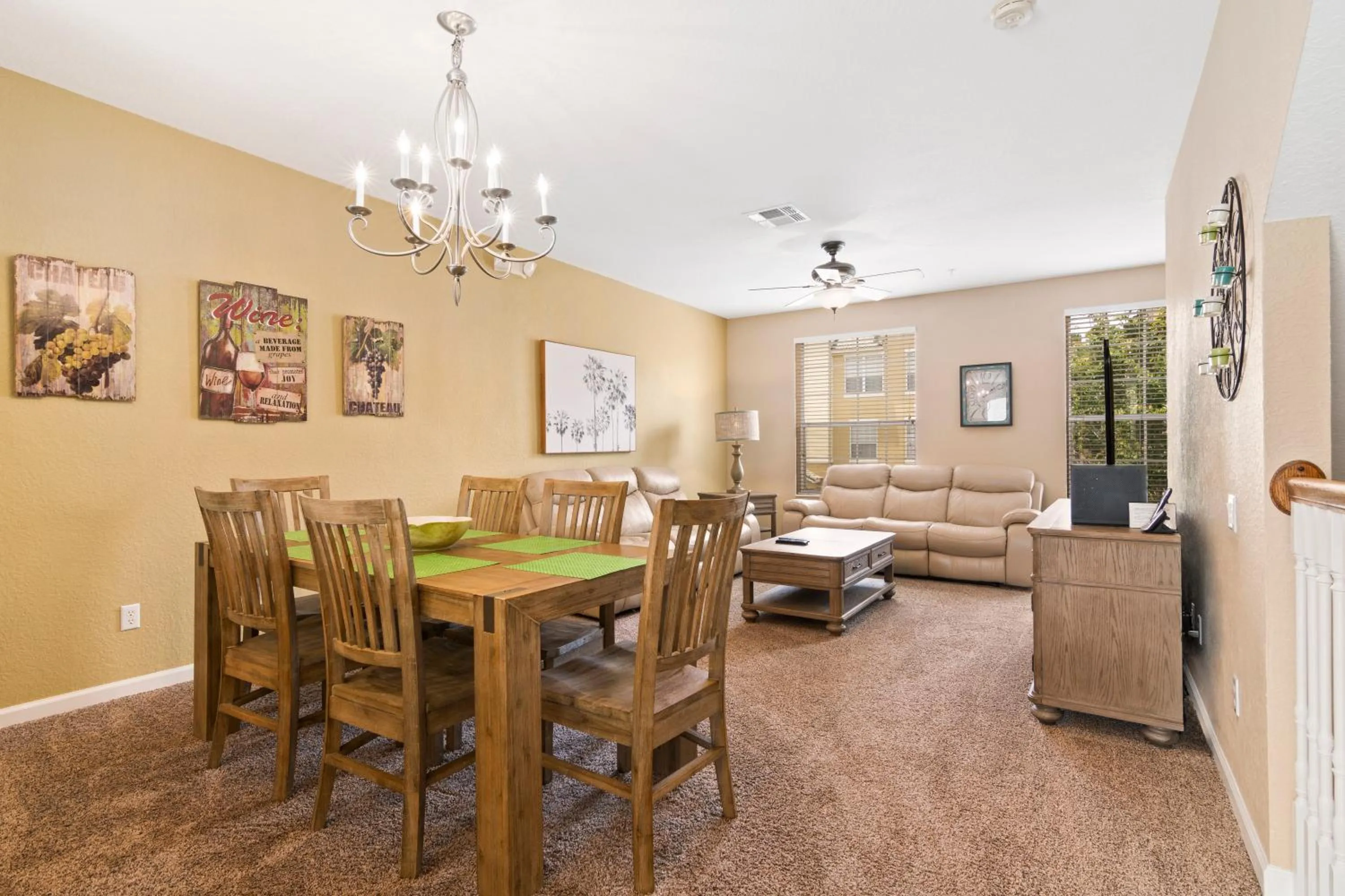 Living room in Orlando Resort Rentals at Universal Boulevard