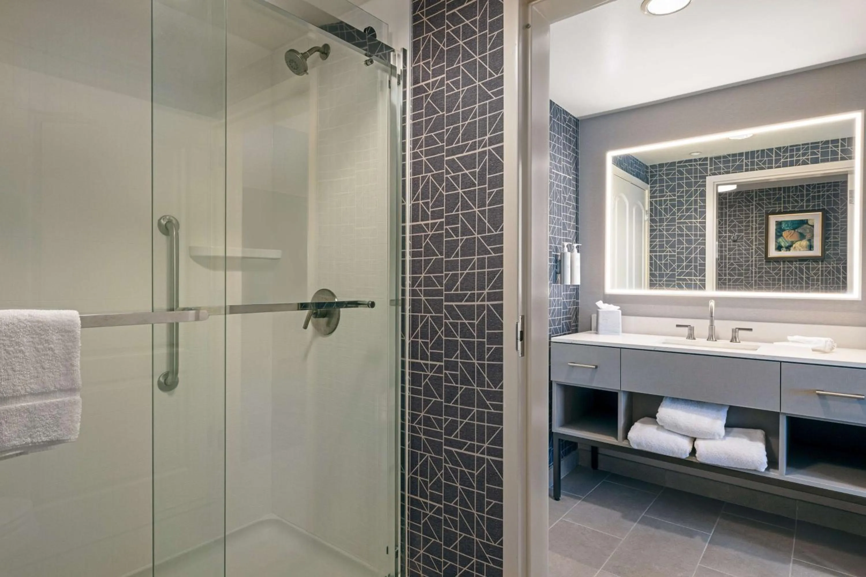 Bathroom in Homewood Suites Fredericksburg