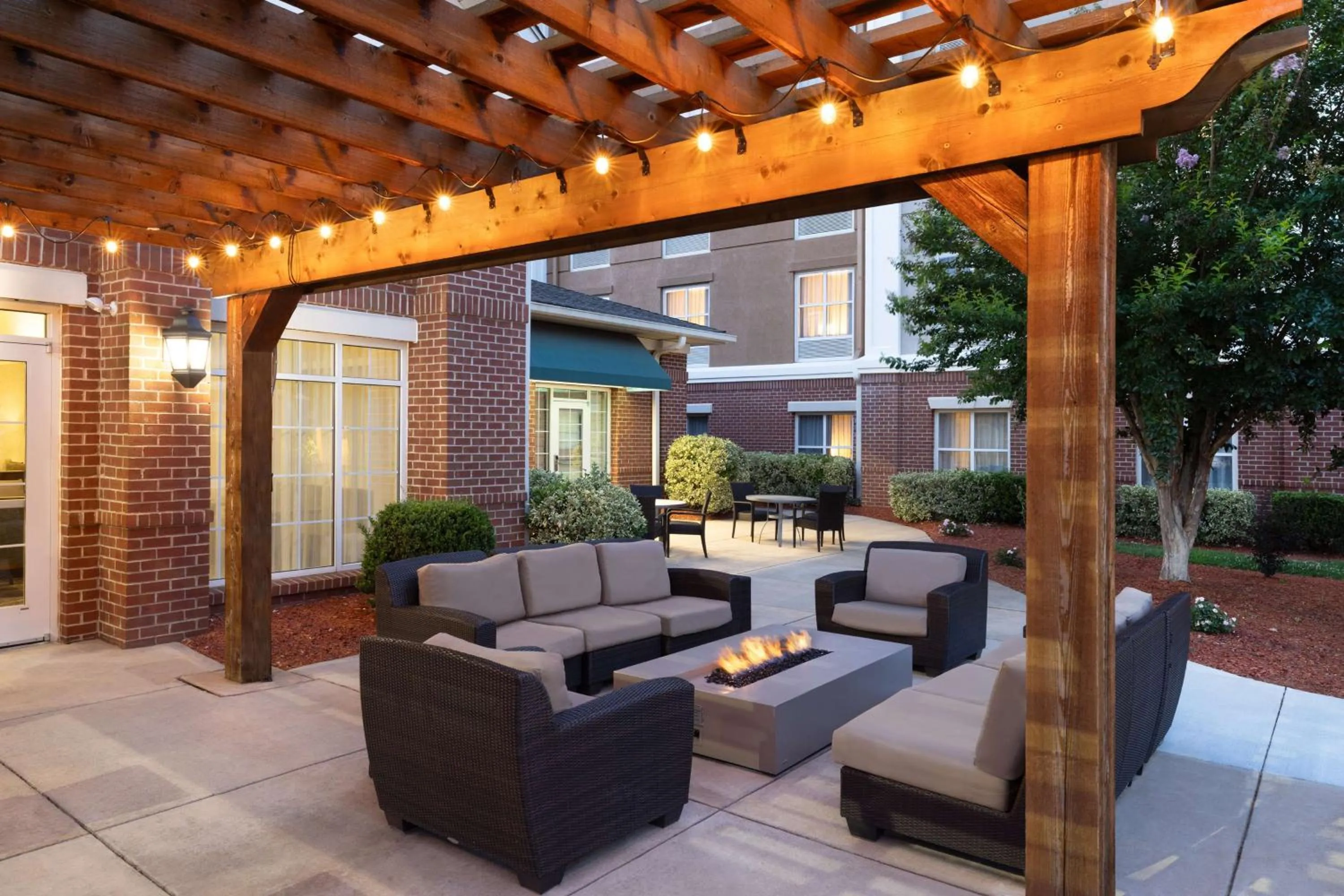 Patio in Homewood Suites Fredericksburg