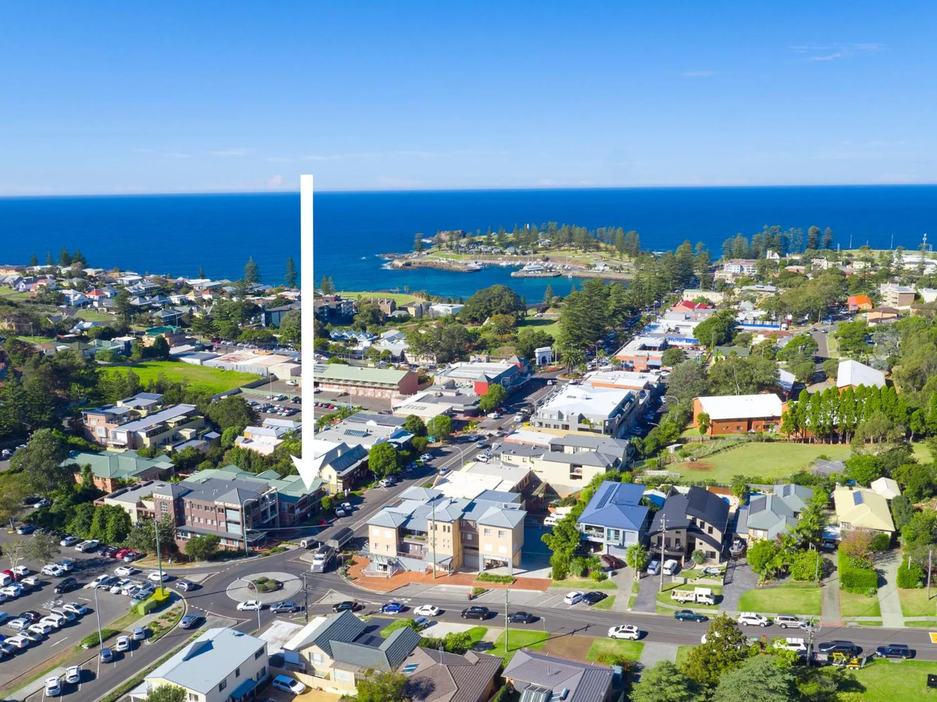 Bird's eye view in Terralong Terrace Apartments