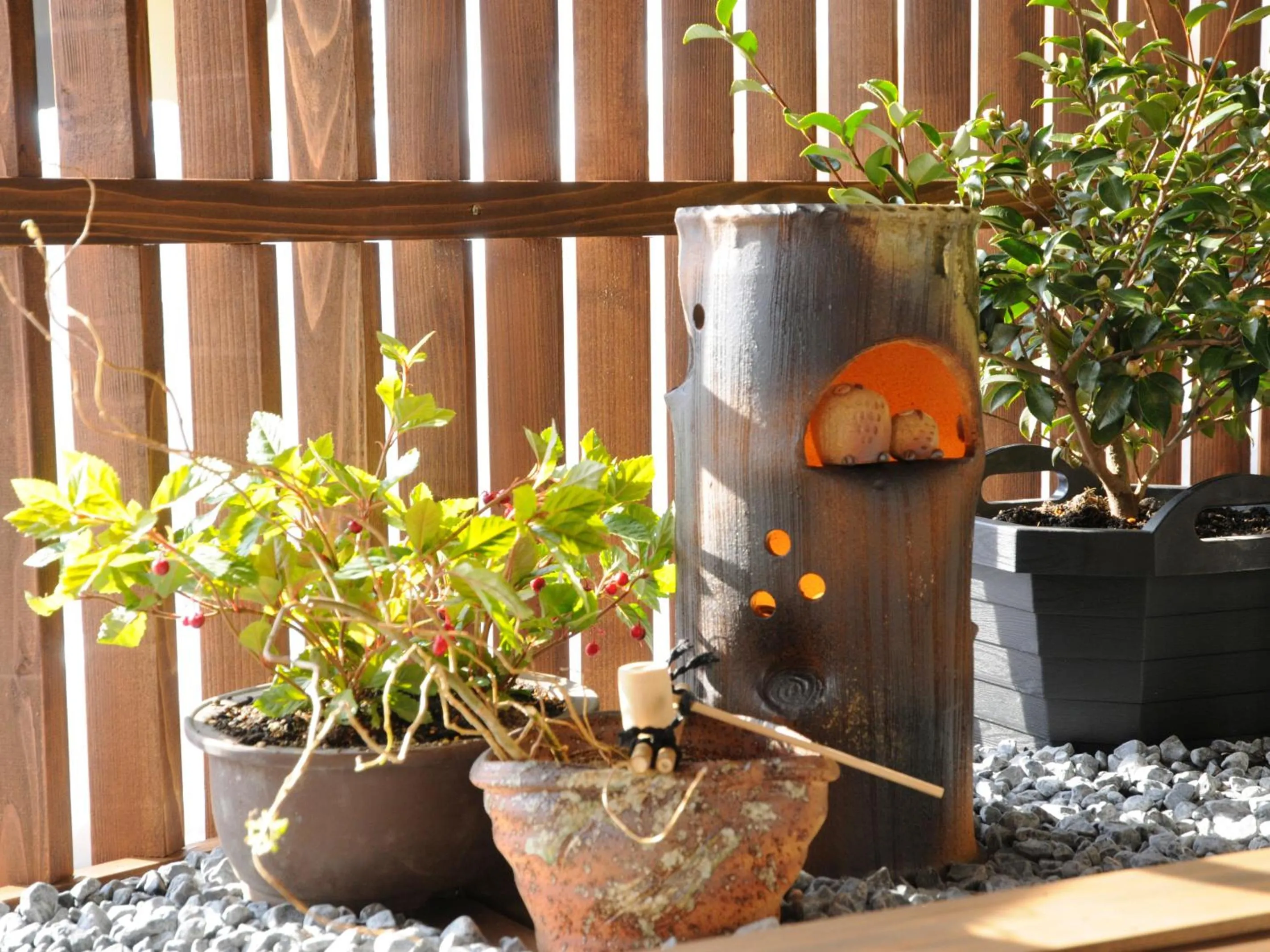 Balcony/Terrace in Super Hydrogen Rich Spa Yado Kanzan