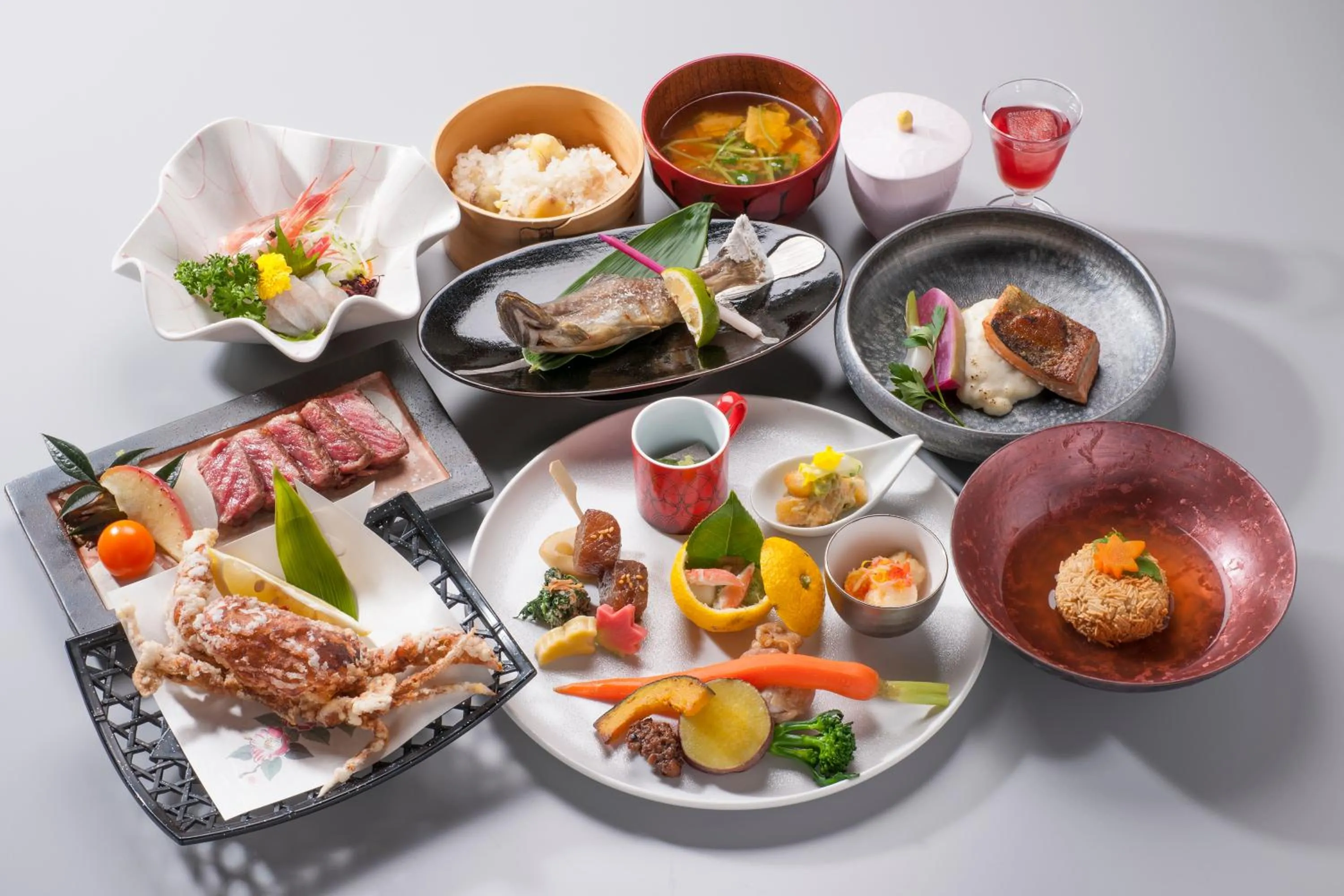 Dinner in Super Hydrogen Rich Spa Yado Kanzan