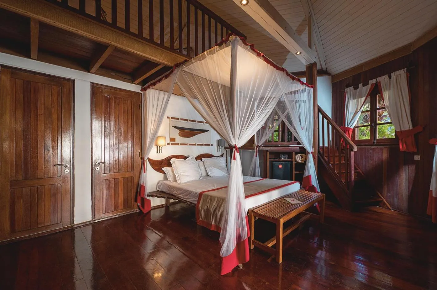 Bed in Princesse Bora Lodge & Spa