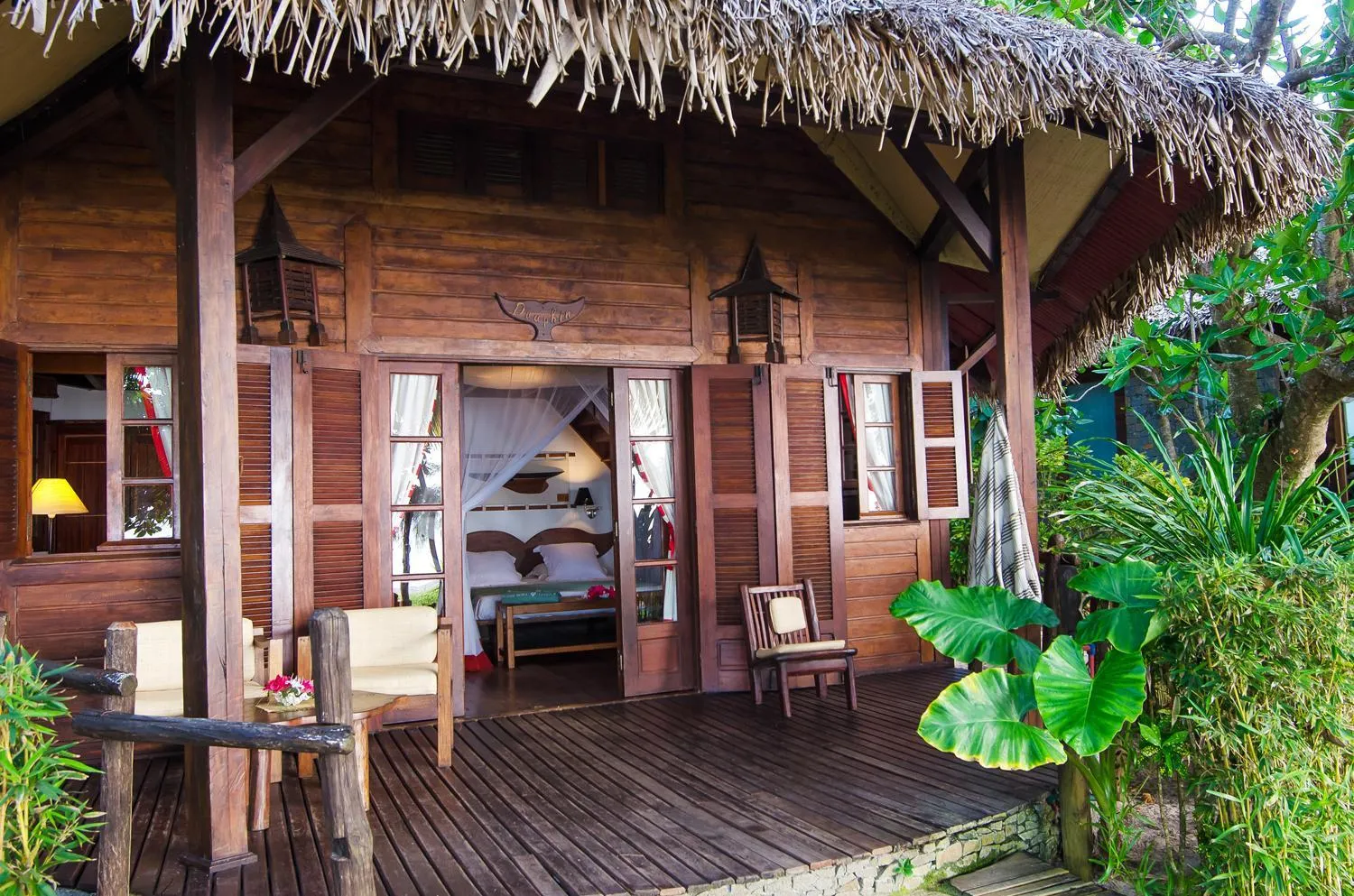 Patio in Princesse Bora Lodge & Spa
