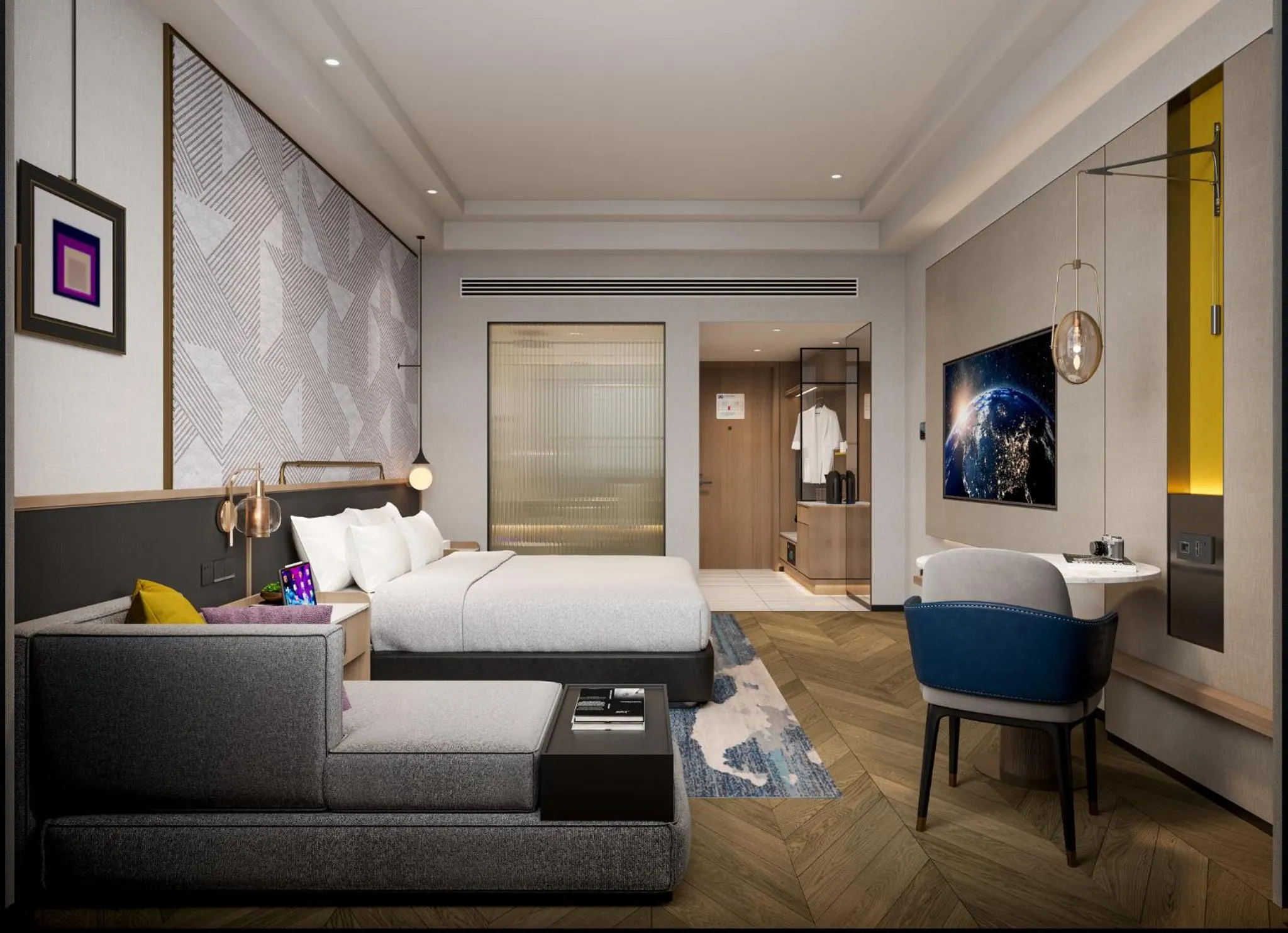 Photo of the whole room, Bed in Crowne Plaza City Center Ningbo by IHG