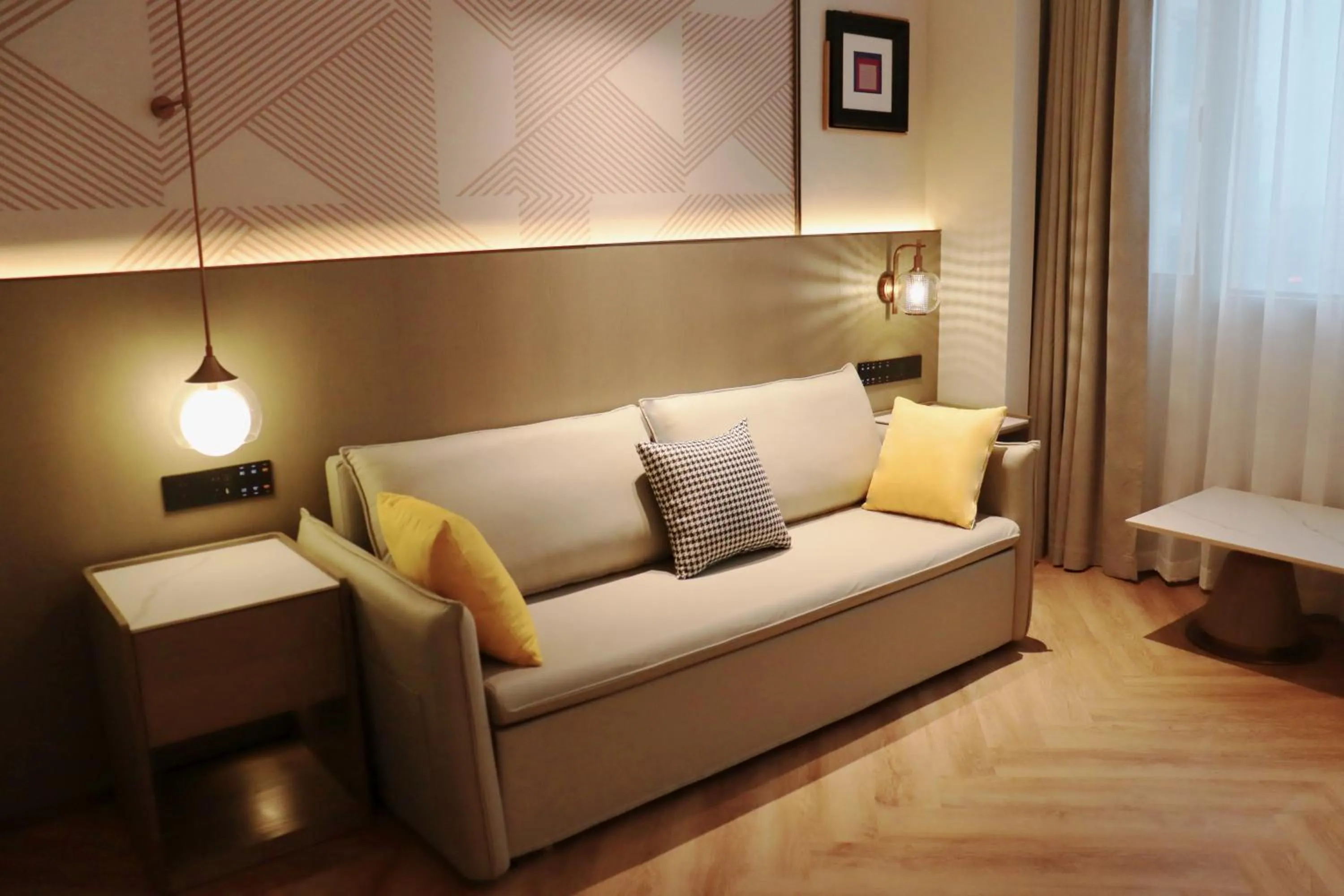 Living room, Bed in Crowne Plaza City Center Ningbo by IHG