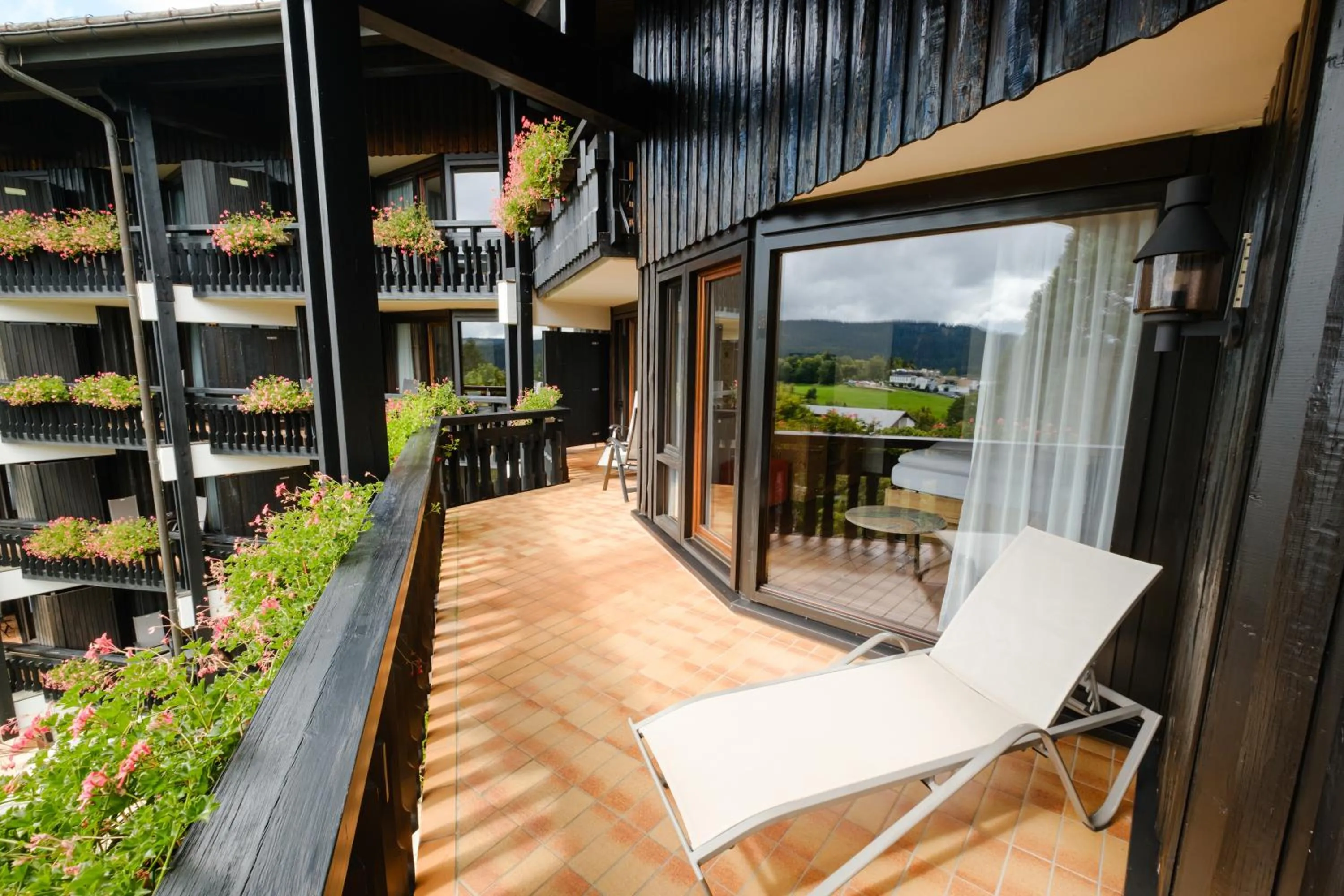 Balcony/Terrace in Hotel Vier Jahreszeiten am Schluchsee