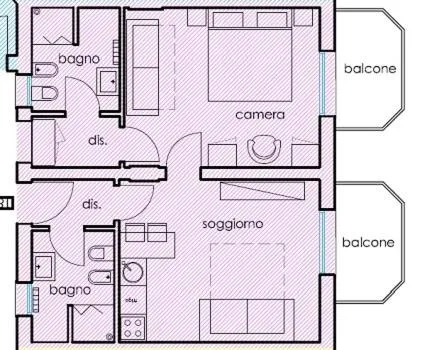 Floor plan in Wally Residence