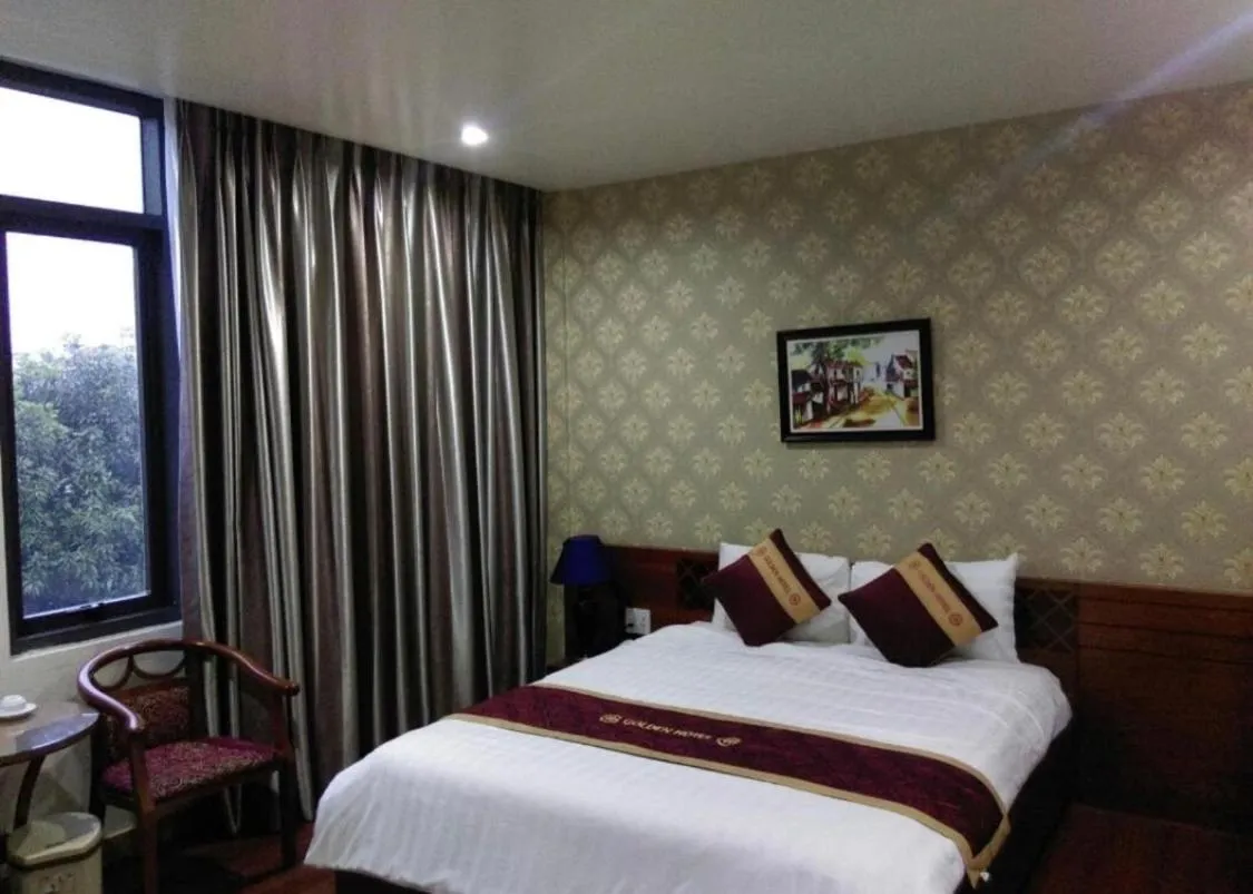 Bed in Golden Thai binh Hotel