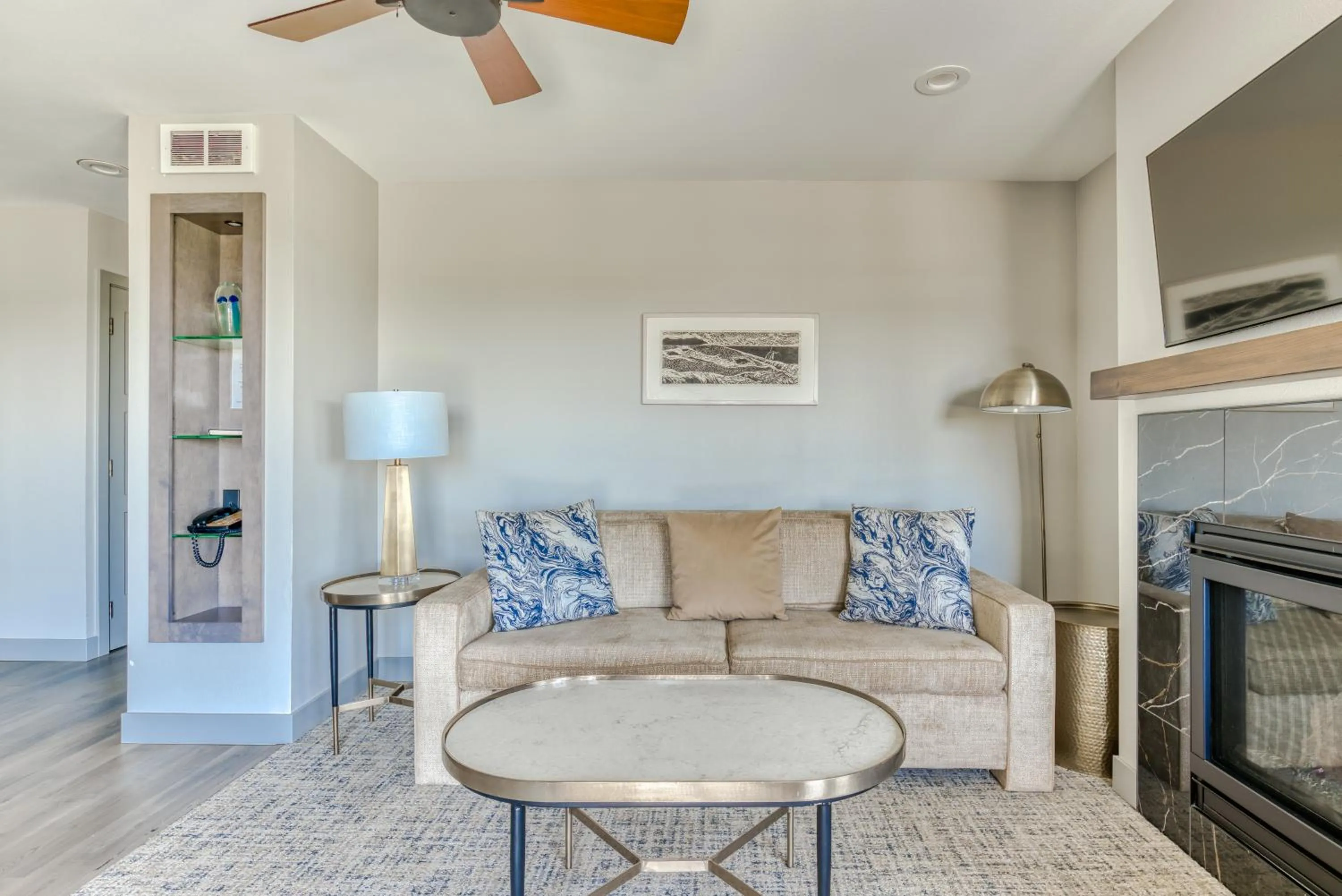 Living room in Lighthouse Oceanfront Resort