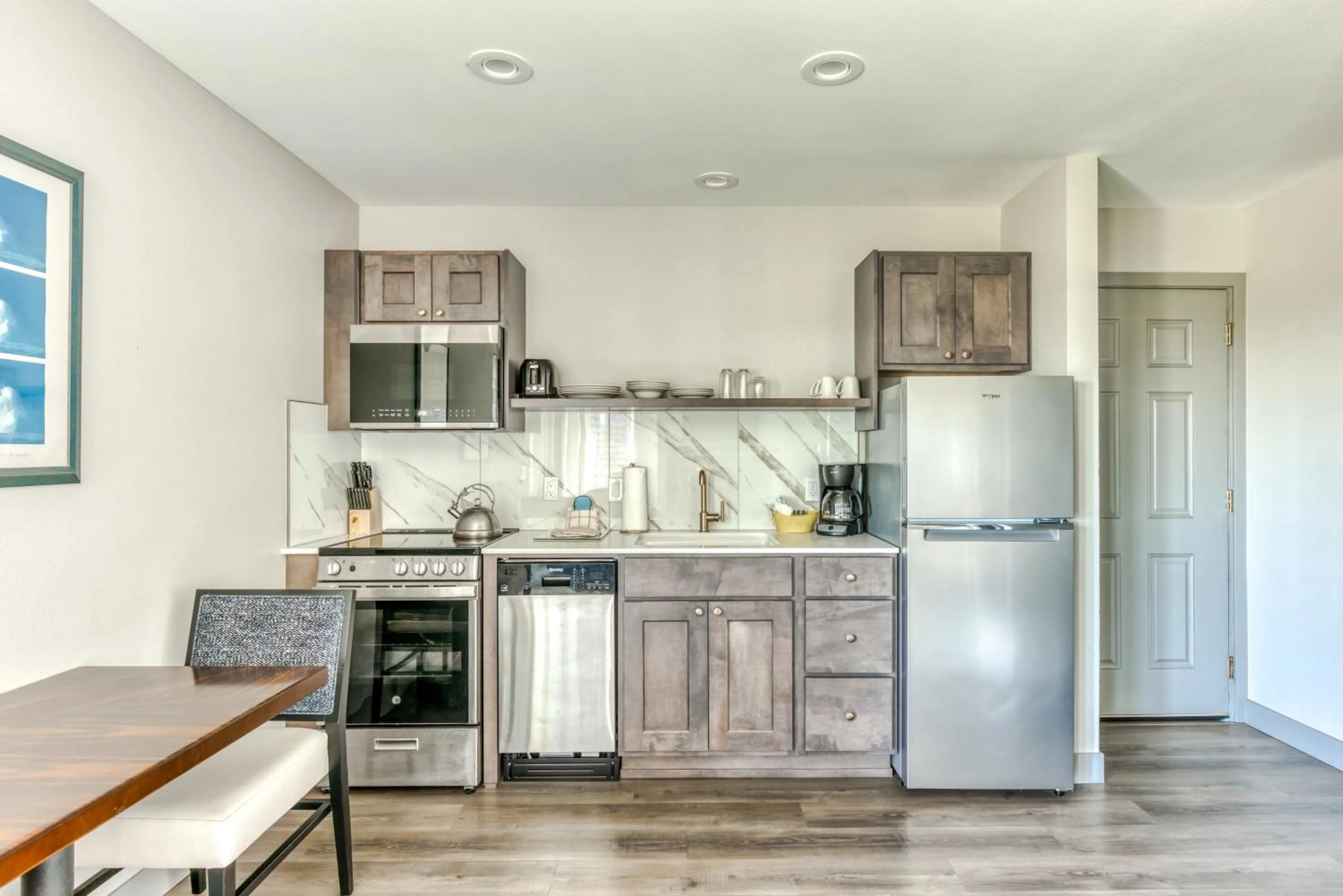 kitchen in Lighthouse Oceanfront Resort