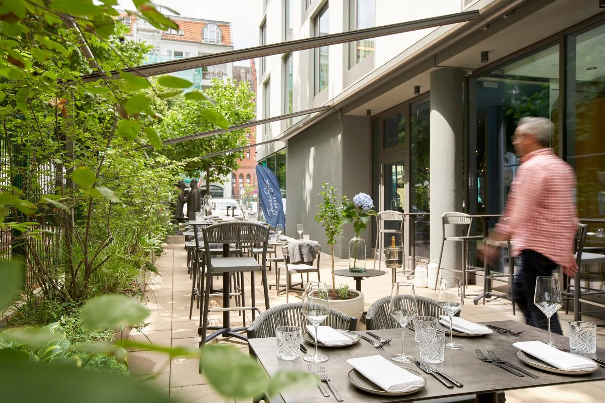 Patio in June Six Hotel Berlin City West