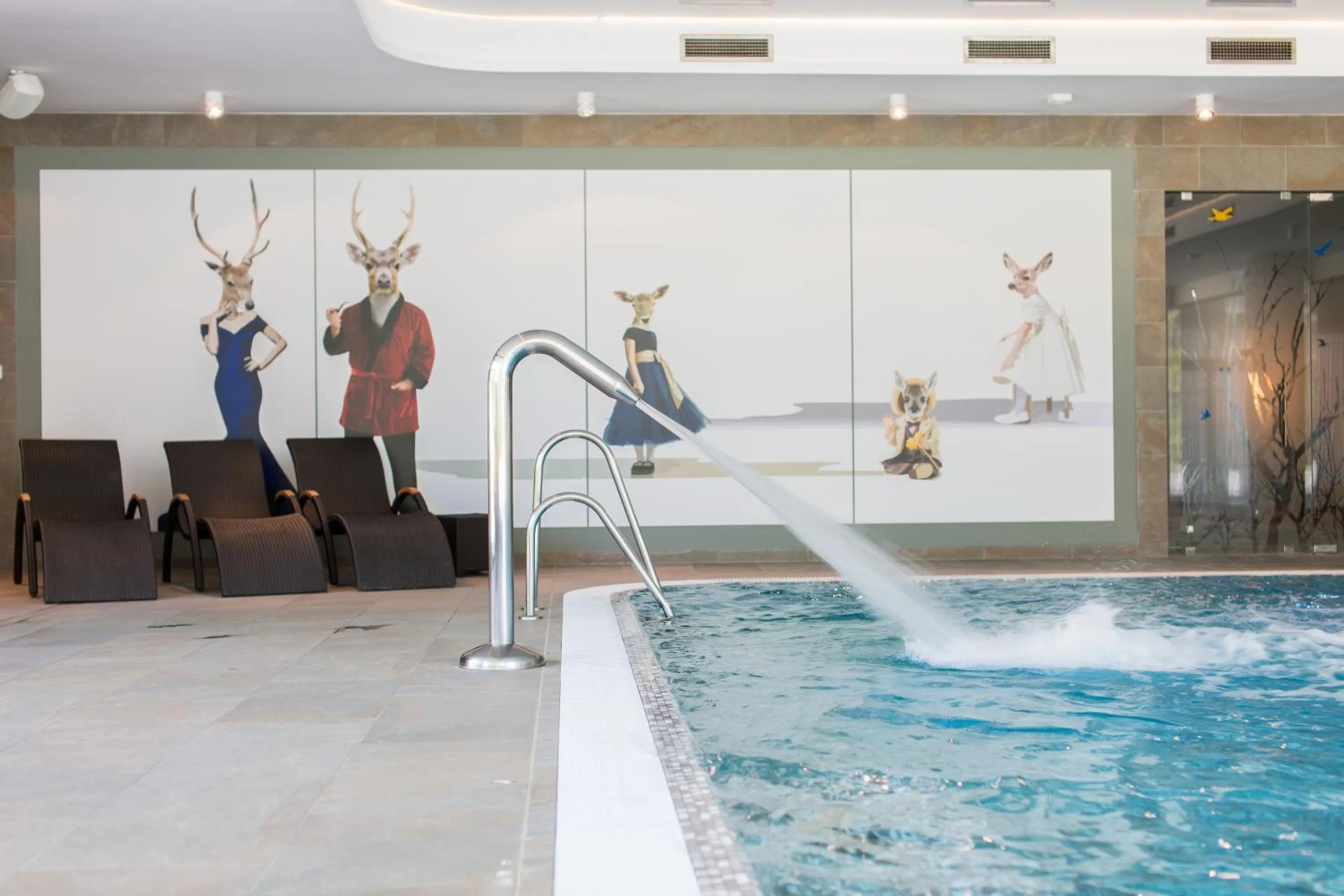 Swimming pool in Hanza Pałac Wellness & SPA