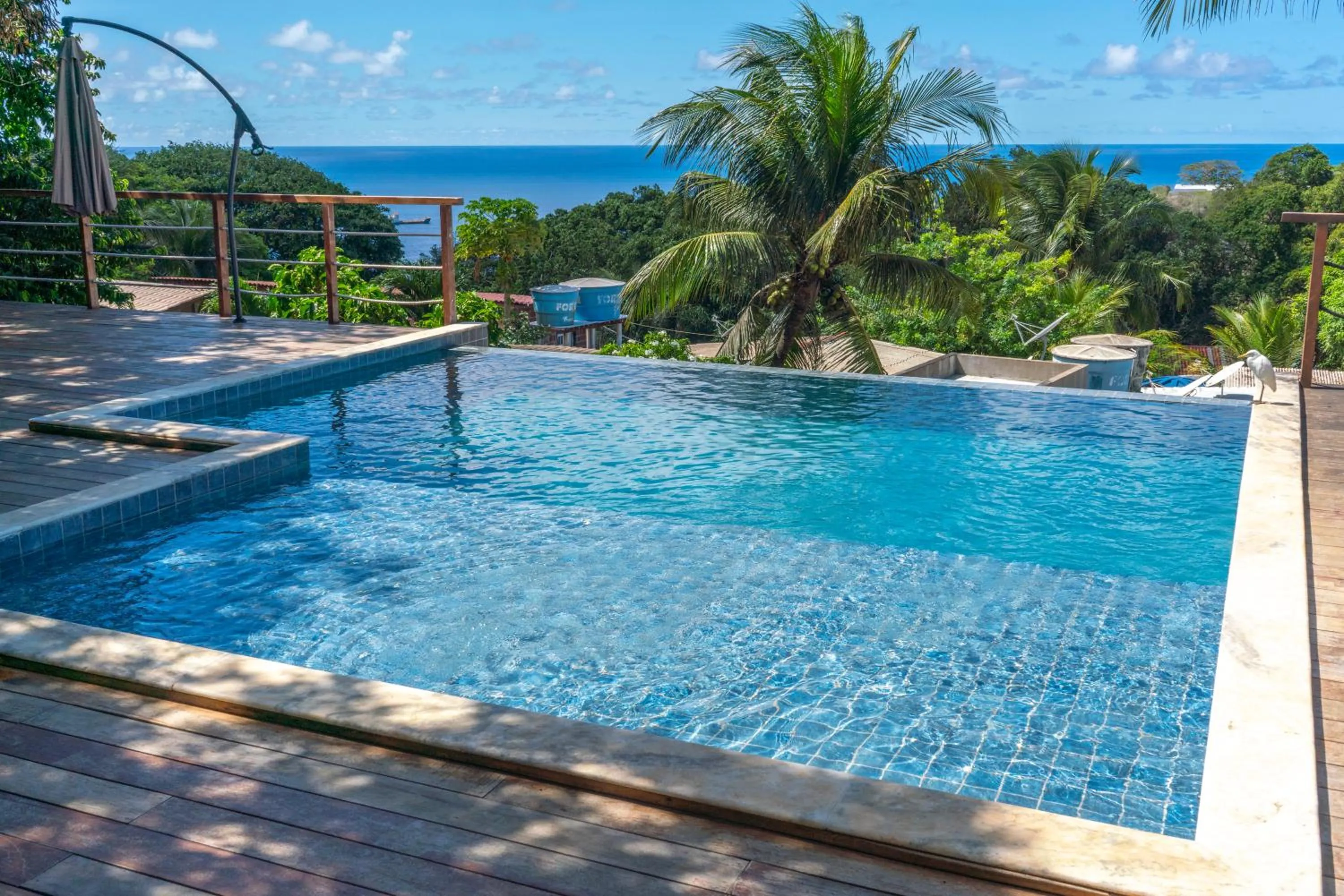 Swimming pool in Pousada Recanto