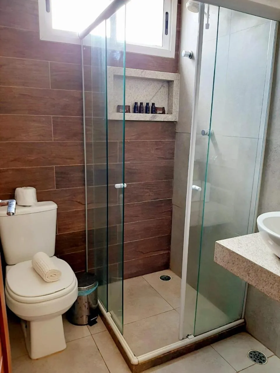 Bathroom in Pousada Recanto