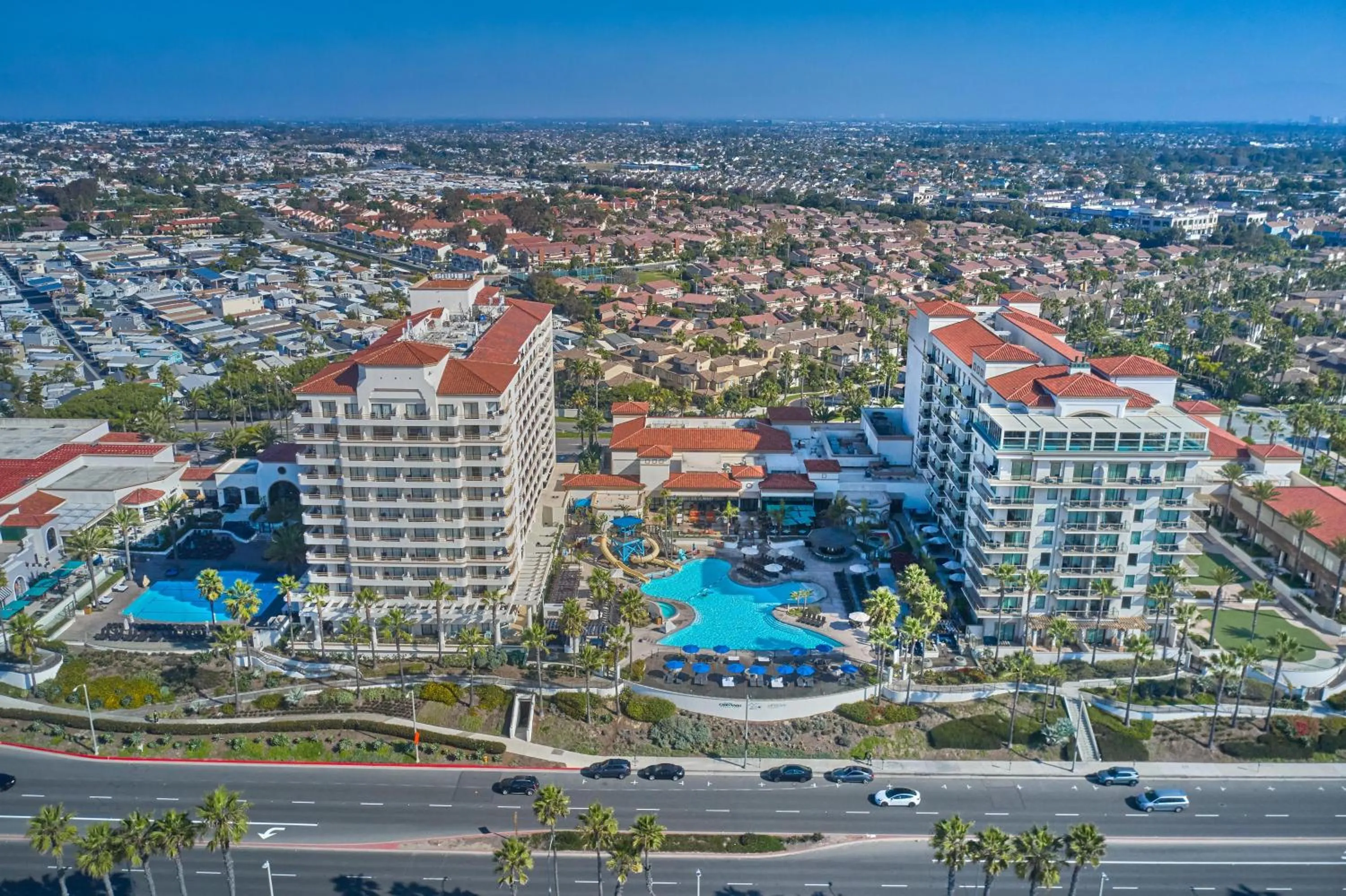 Property building in The Waterfront Beach Resort, A Hilton Hotel