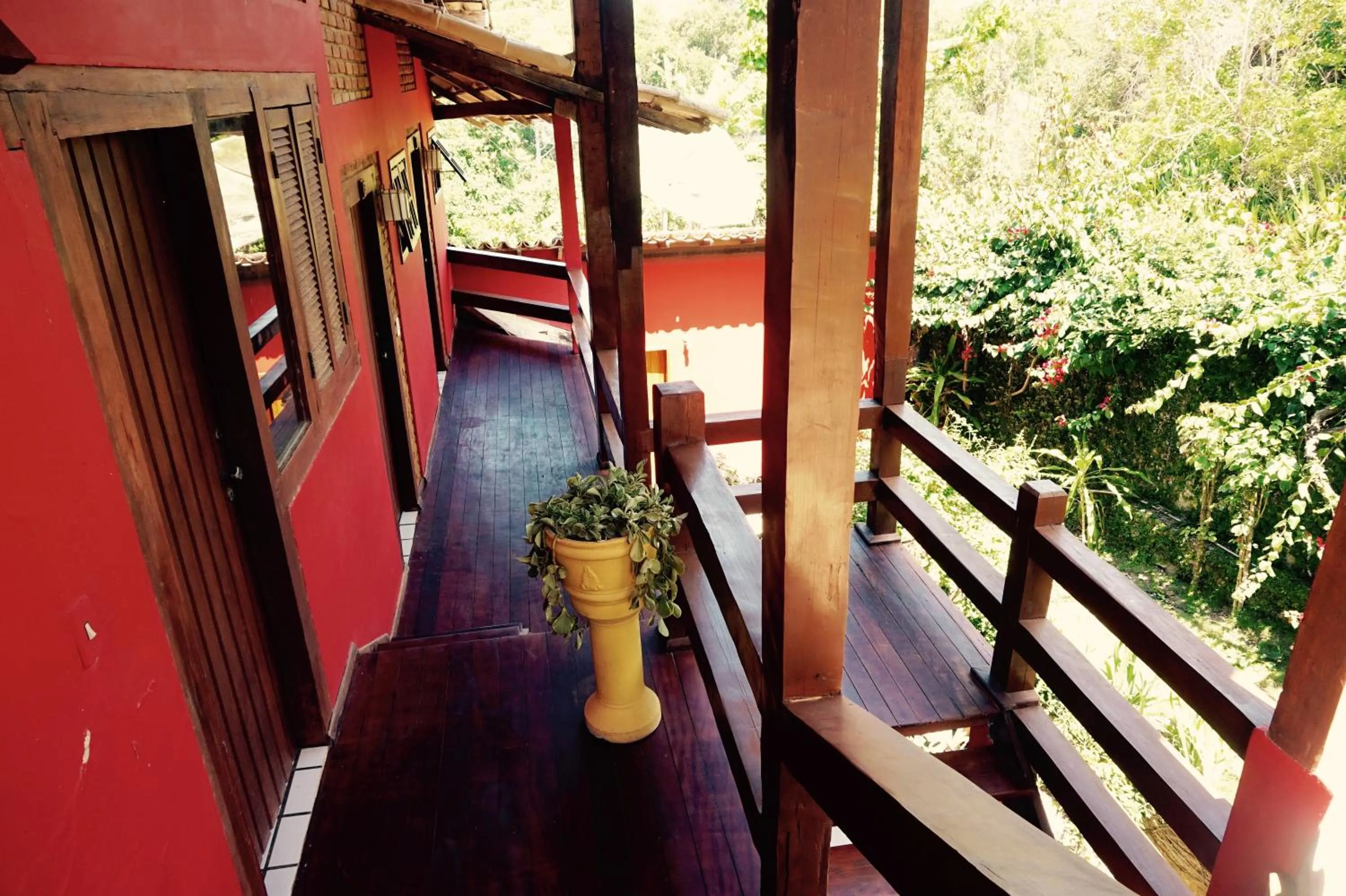 Balcony/Terrace in Novos Baianos Hostel e Pousada