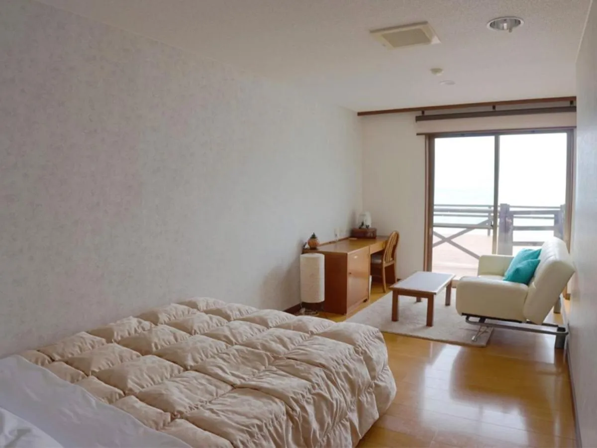 Photo of the whole room, Bed in Marine Blue Yakushima