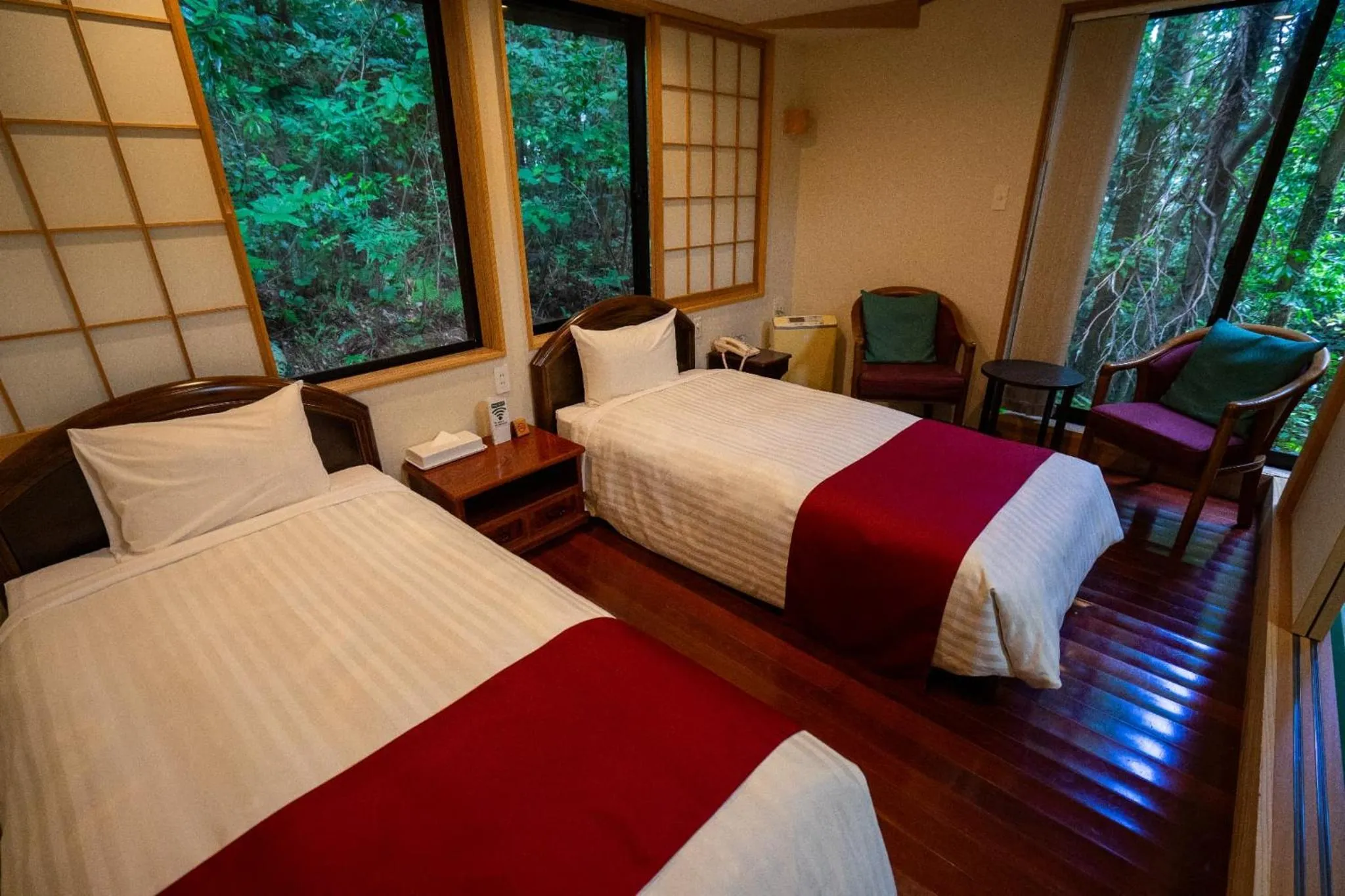Photo of the whole room, Bed in Jomon no Yado Manten